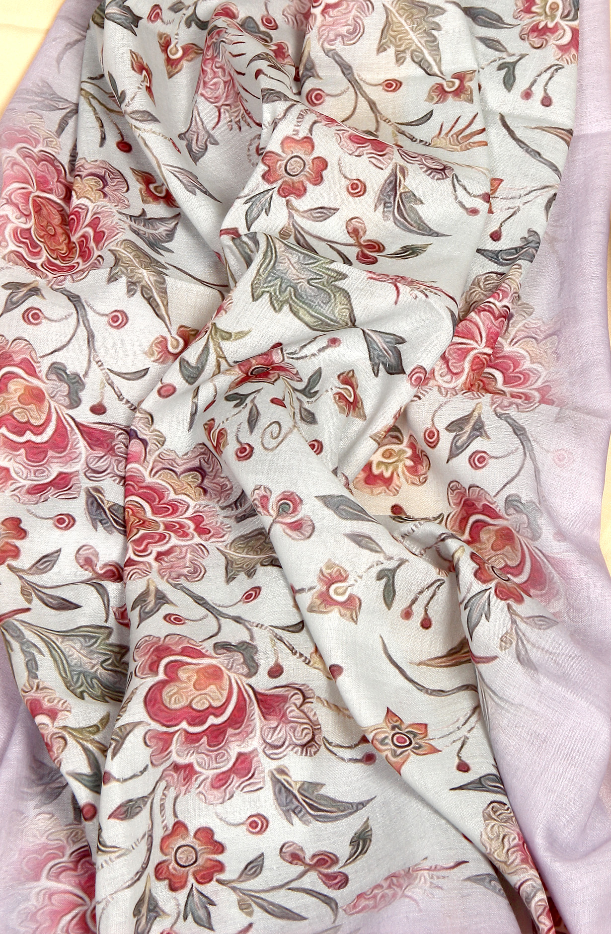 Lavender Cotton Digital Print Salwar Suit - MAN1114