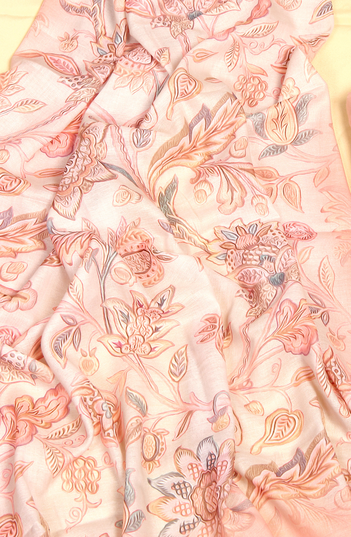 Peach Cotton Digital Print Salwar Suit - MAN1115