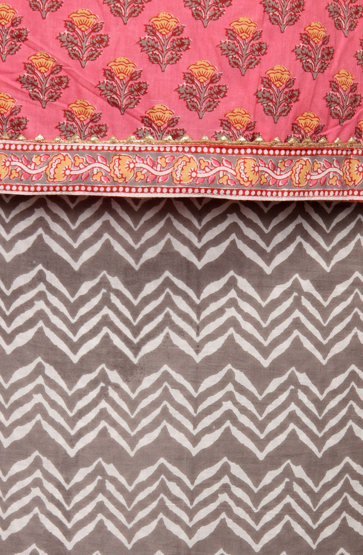 Multicolor Cotton Printed Salwar Kameez - MANCHALI-19A