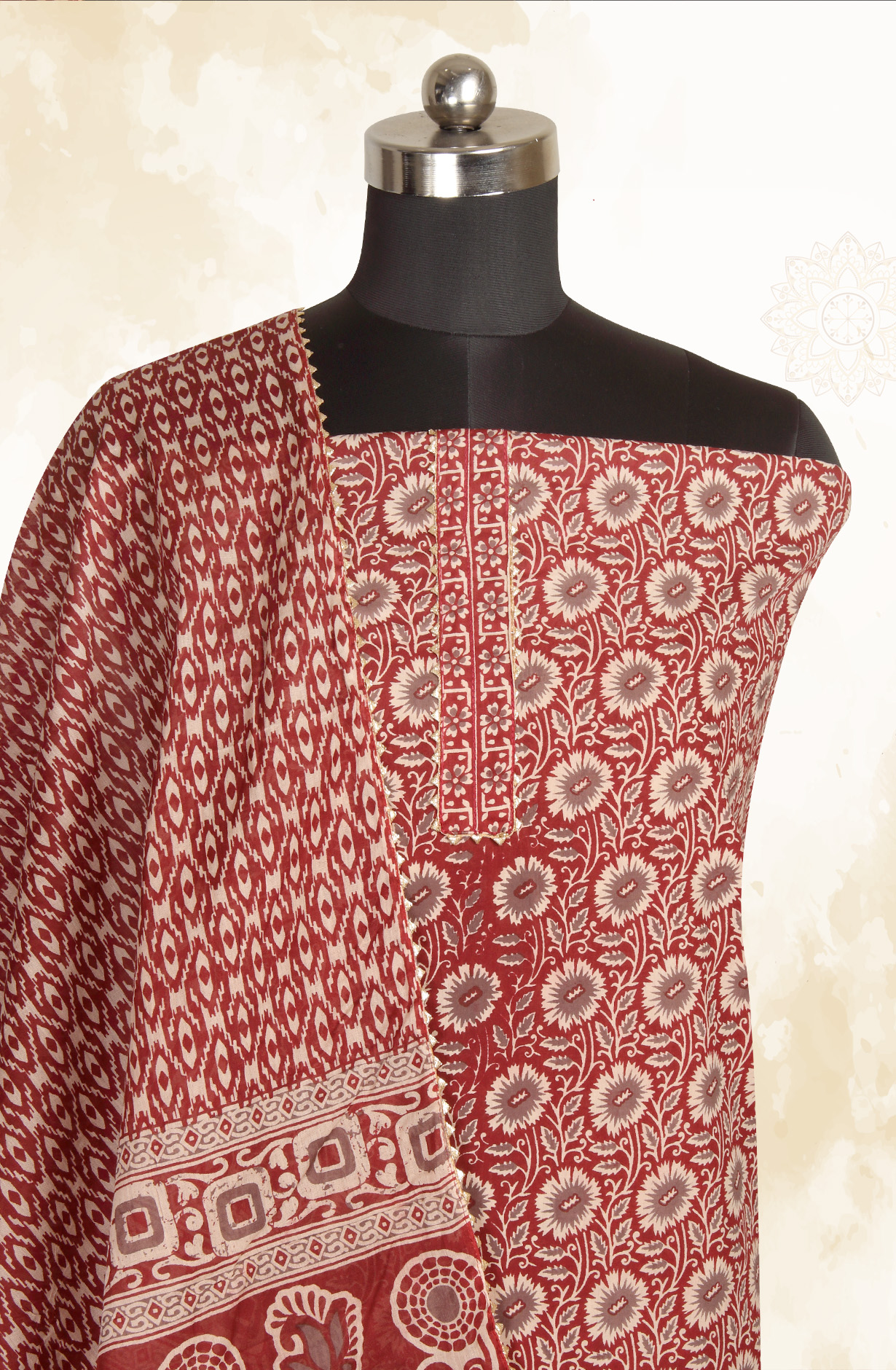 Multicolor Cotton Printed Salwar Kameez - MANCHALI-39A