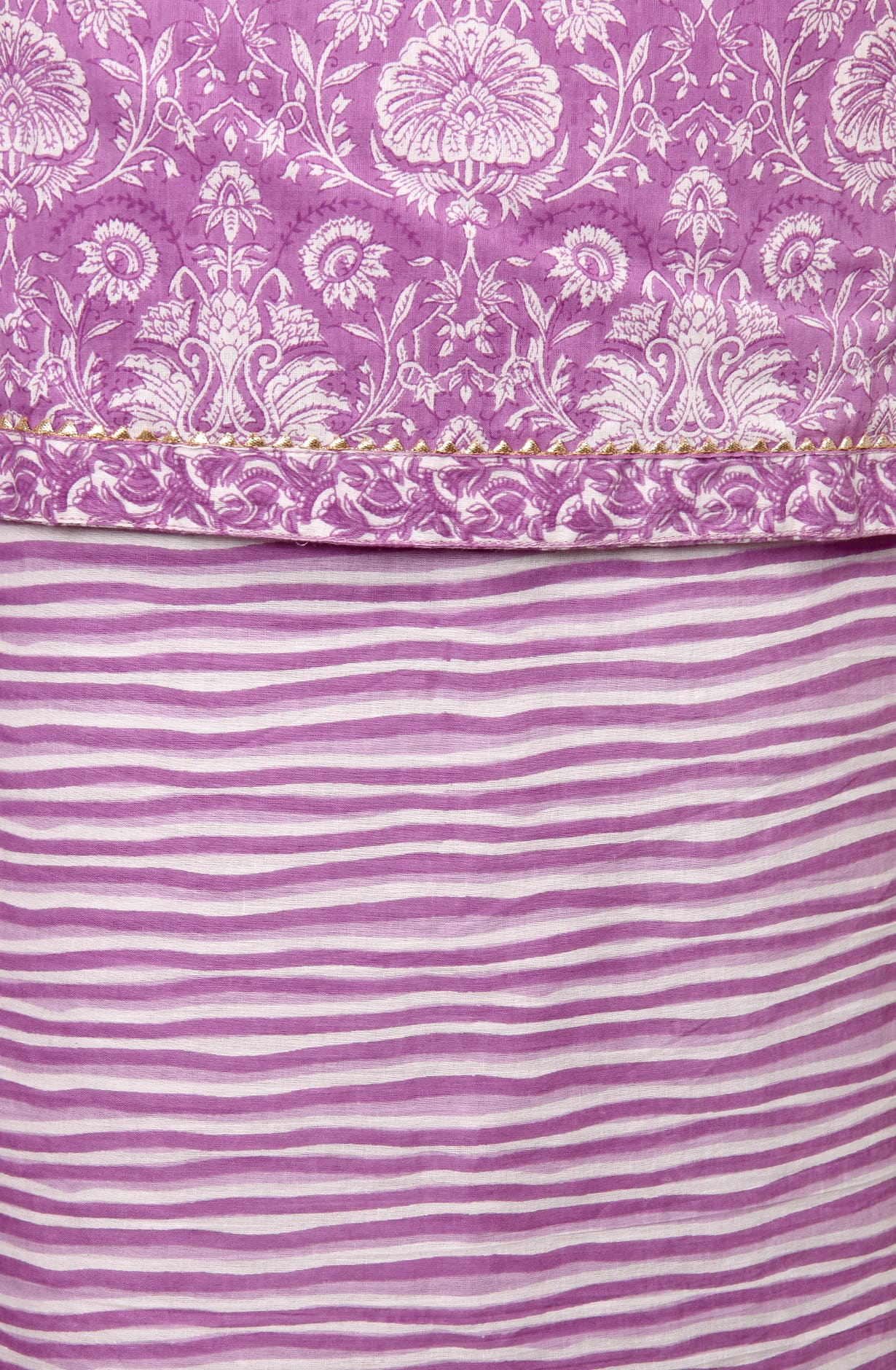 Purple Cotton Printed Salwar Kameez - MANCHALI-44A