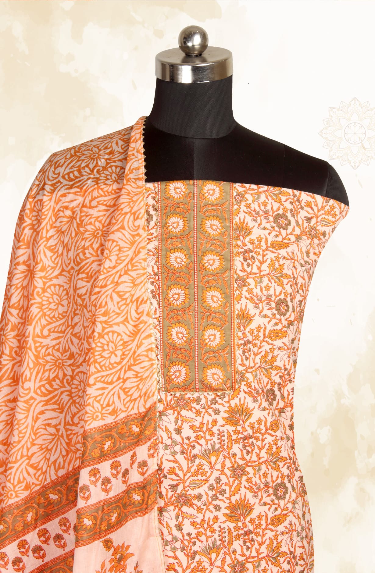 Multicolor Cotton Printed Salwar Kameez - MANCHALI-53A