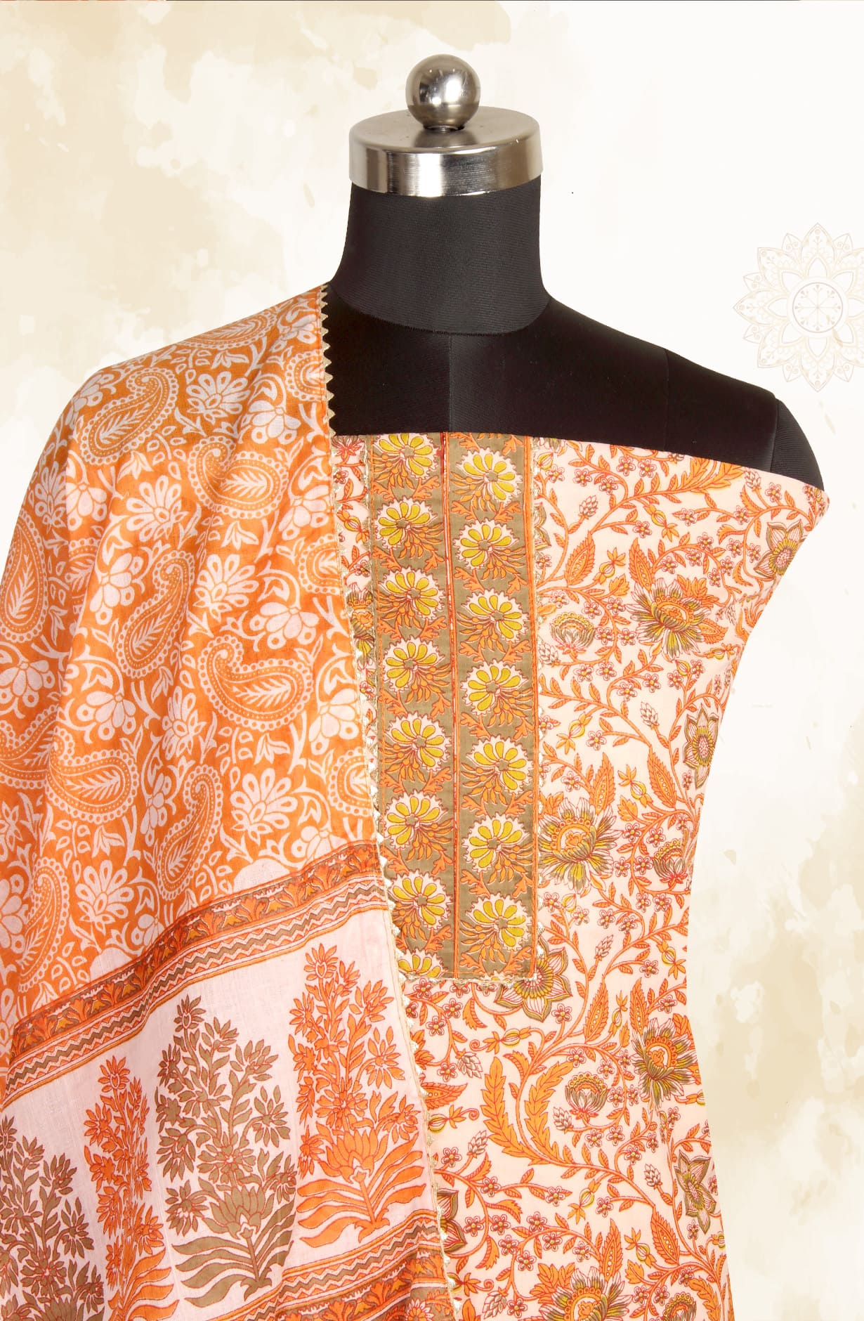 Multicolor Cotton Printed Salwar Kameez - MANCHALI-54A