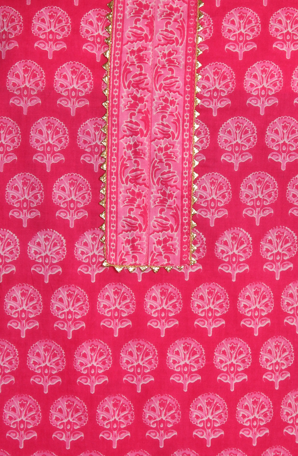 Pink Cotton Printed Unstitched Salwar Dress Material - MANCHALI-63A