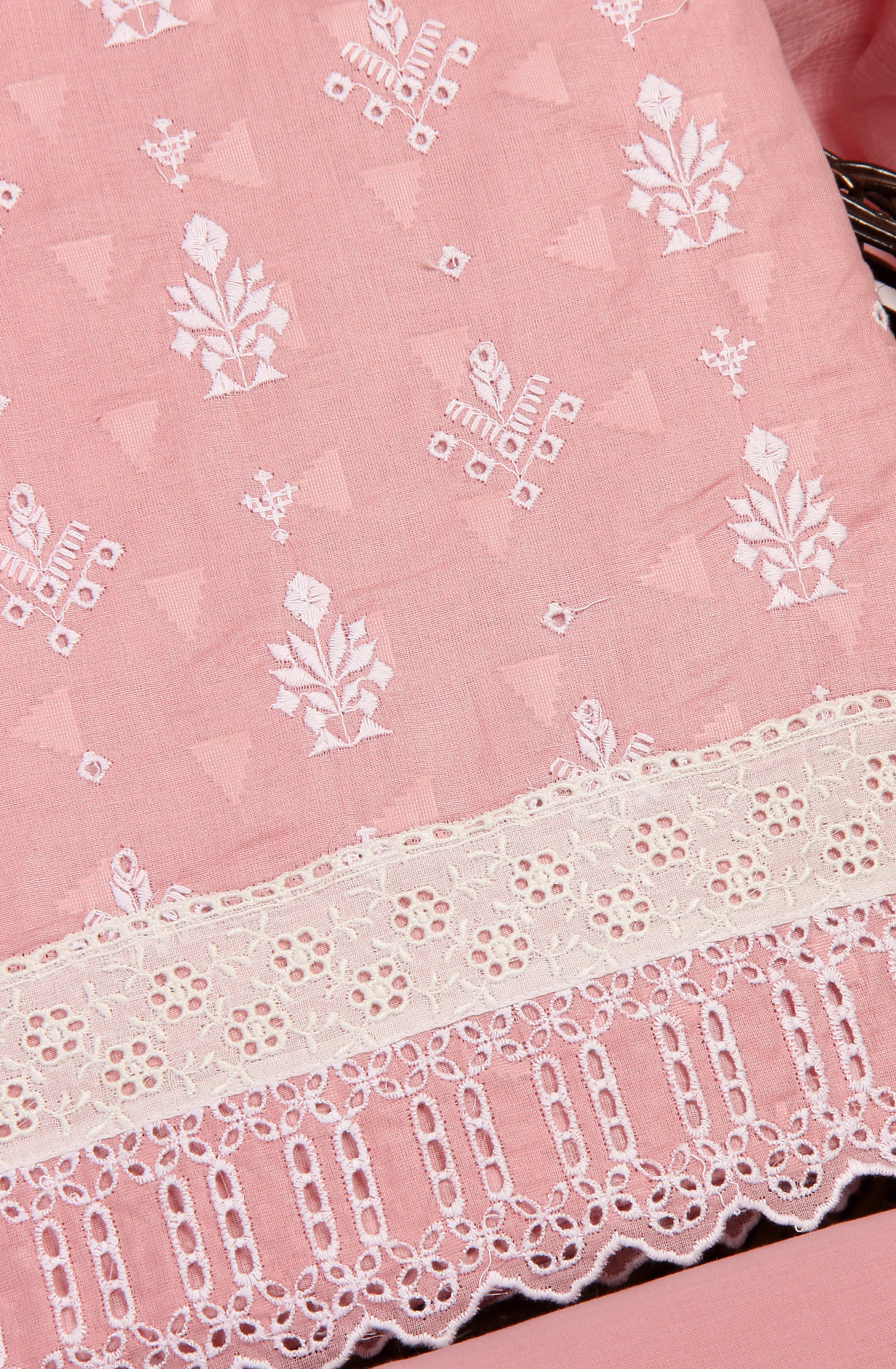 Pink Embroidered Exclusive Salwar Kameez with Chiffon Dupatta - MANNS13793A