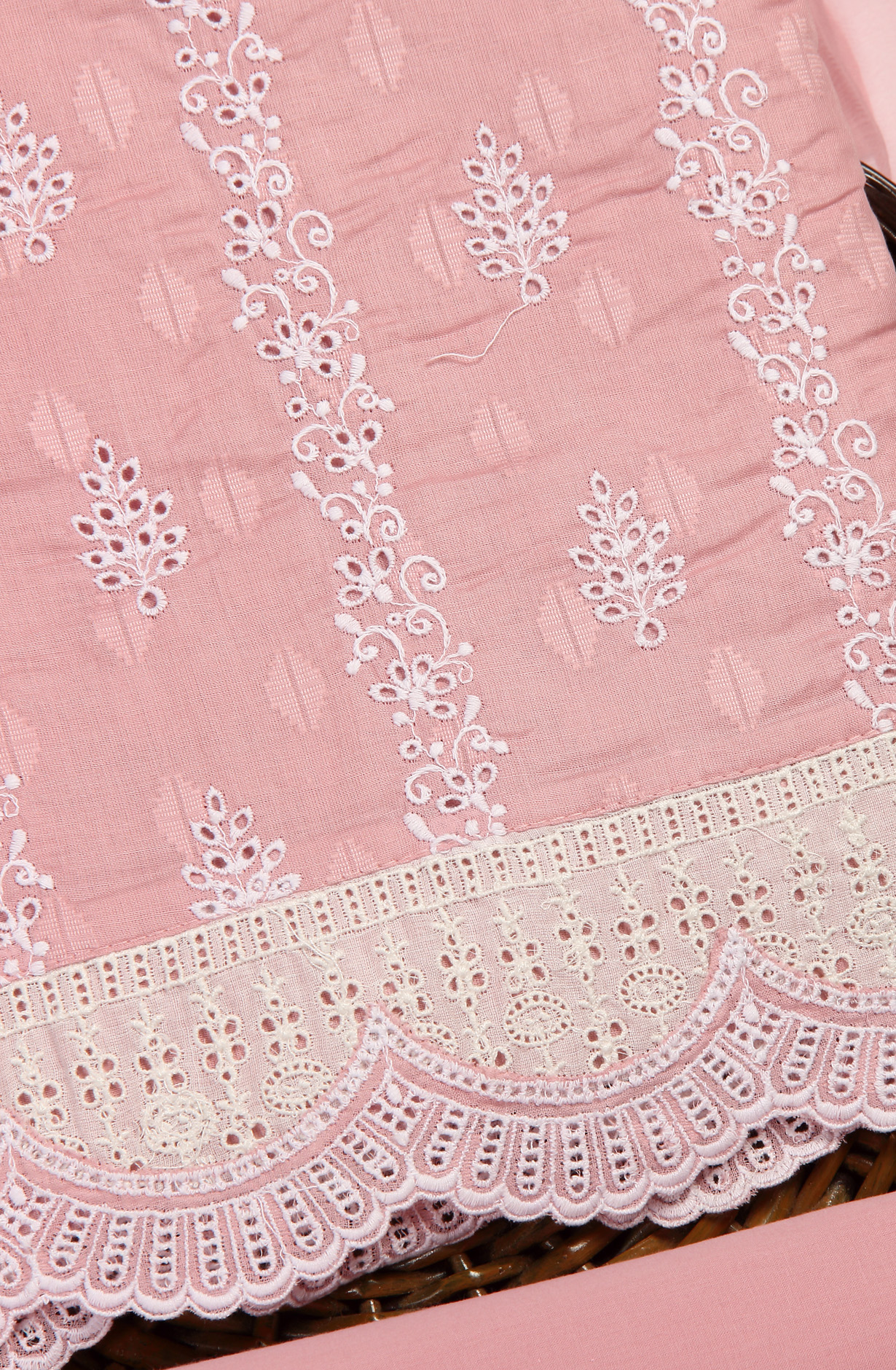 Pink Embroidered Exclusive Salwar Kameez with Chiffon Dupatta - MANNS13799A
