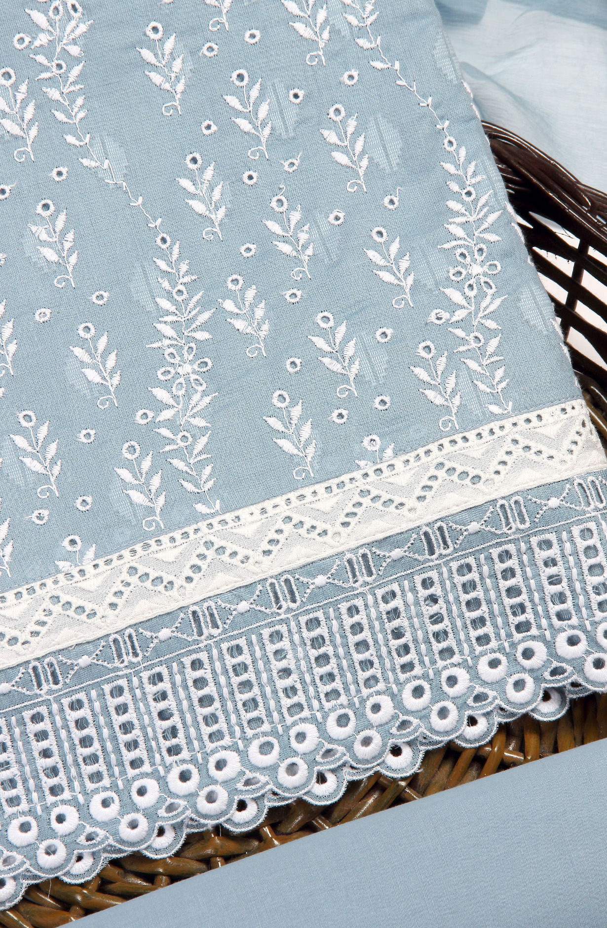 Pastel Grey Embroidered Exclusive Salwar Kameez with Chiffon Dupatta - MANNS13805A