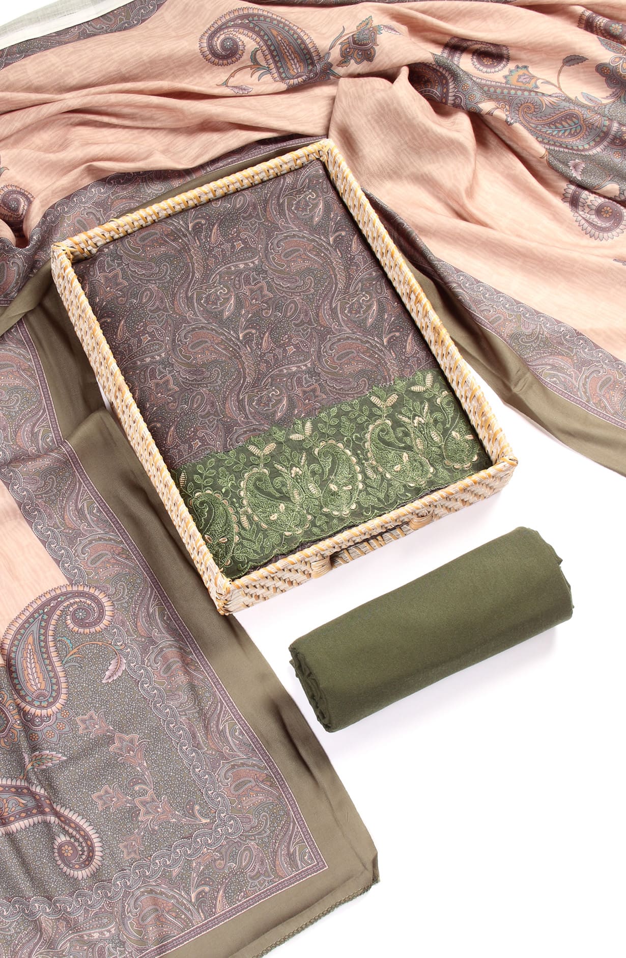 Multicolor Pashmina Winterwear Unstitched Salwar Kameez - GUL32007