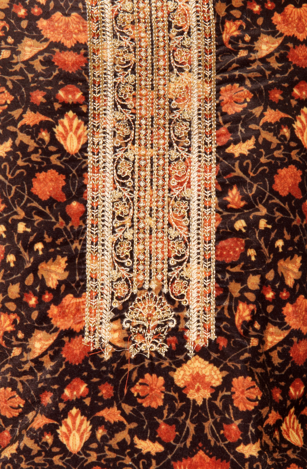 Black Velvet Winter Wear Unstitched Salwar Kameez - MUS8743