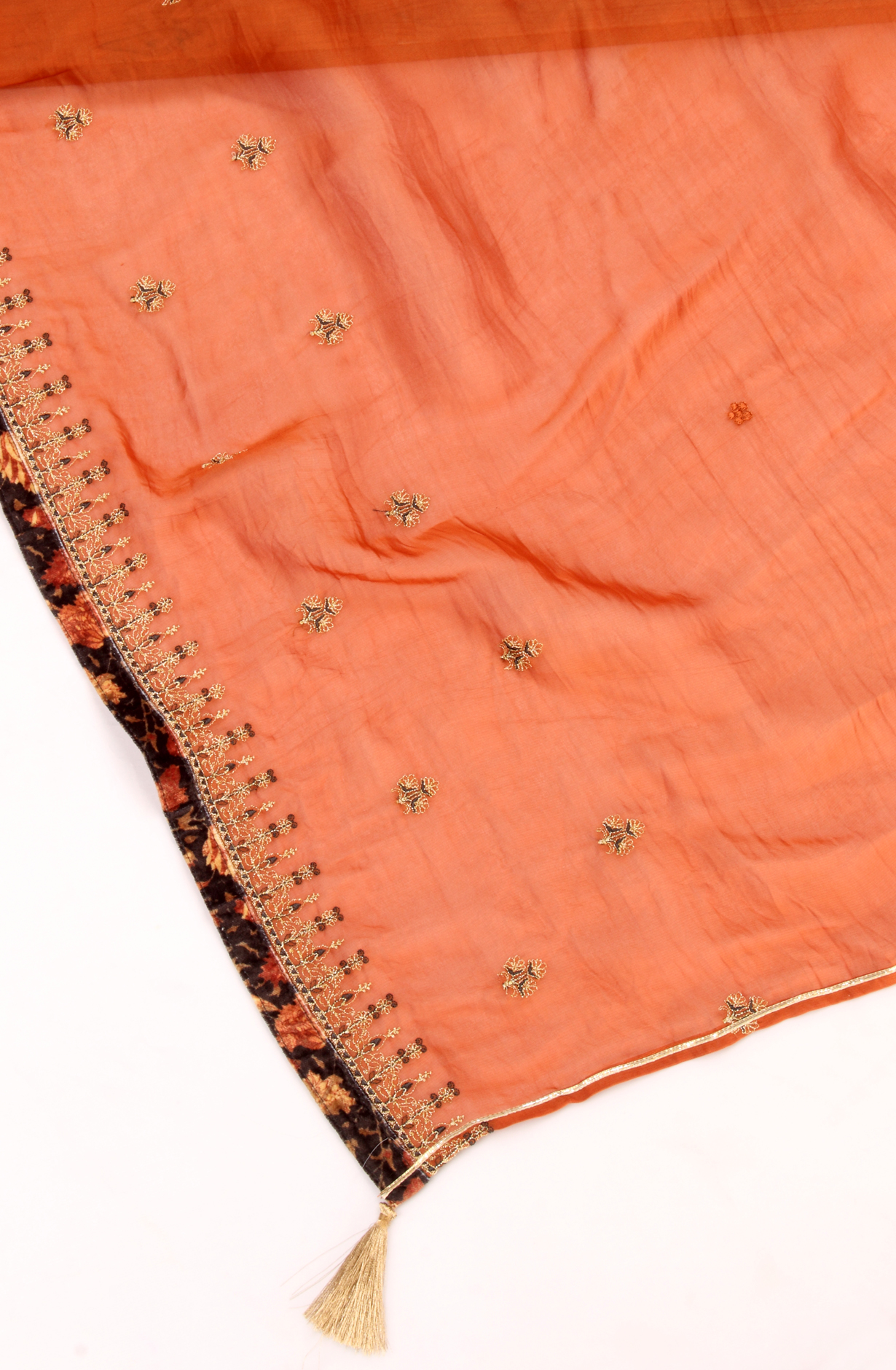 Black Velvet Winter Wear Unstitched Salwar Kameez - MUS8743