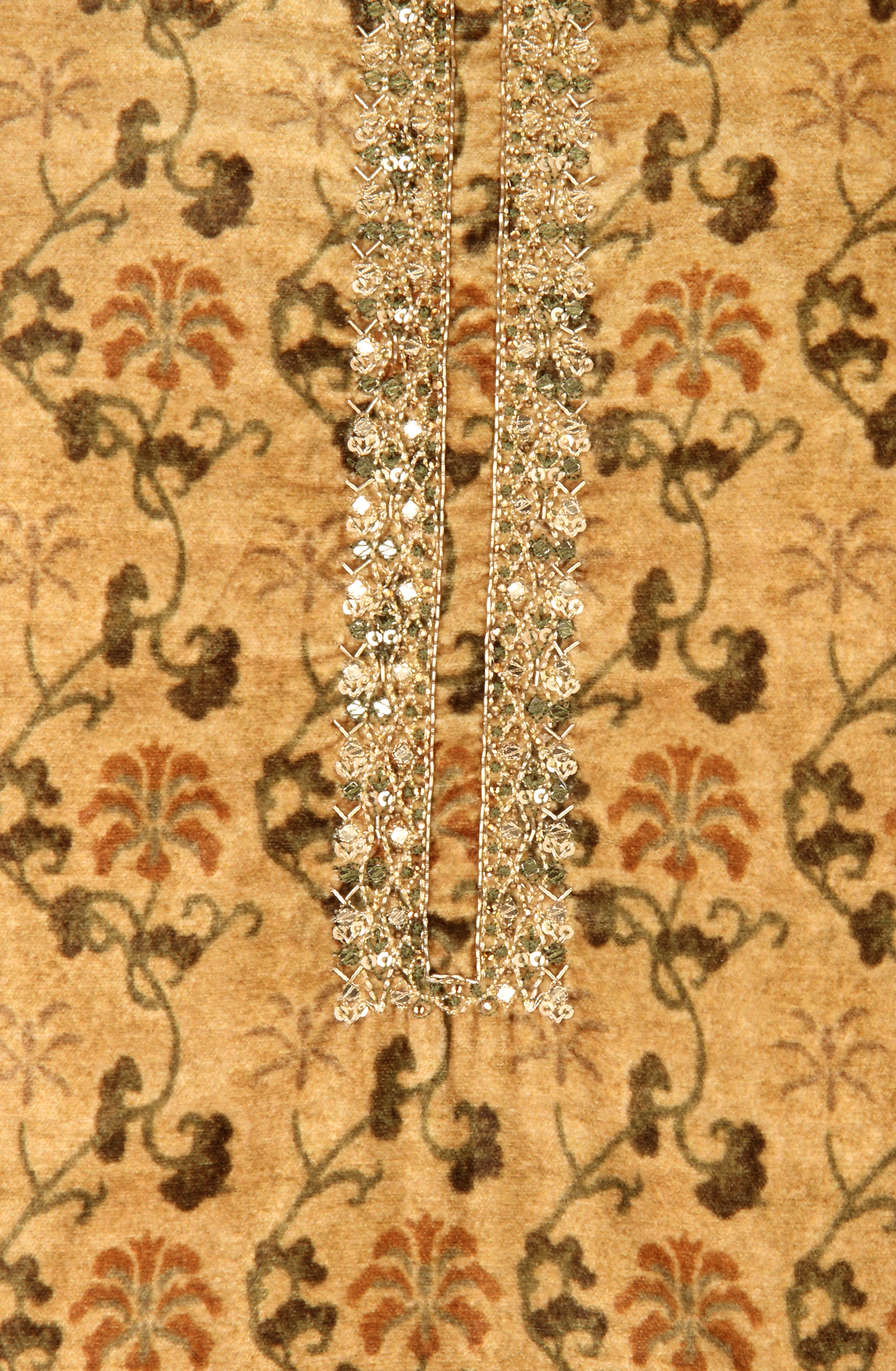 Mehndi Velvet Winter Wear Unstitched Salwar Kameez - MUS8915