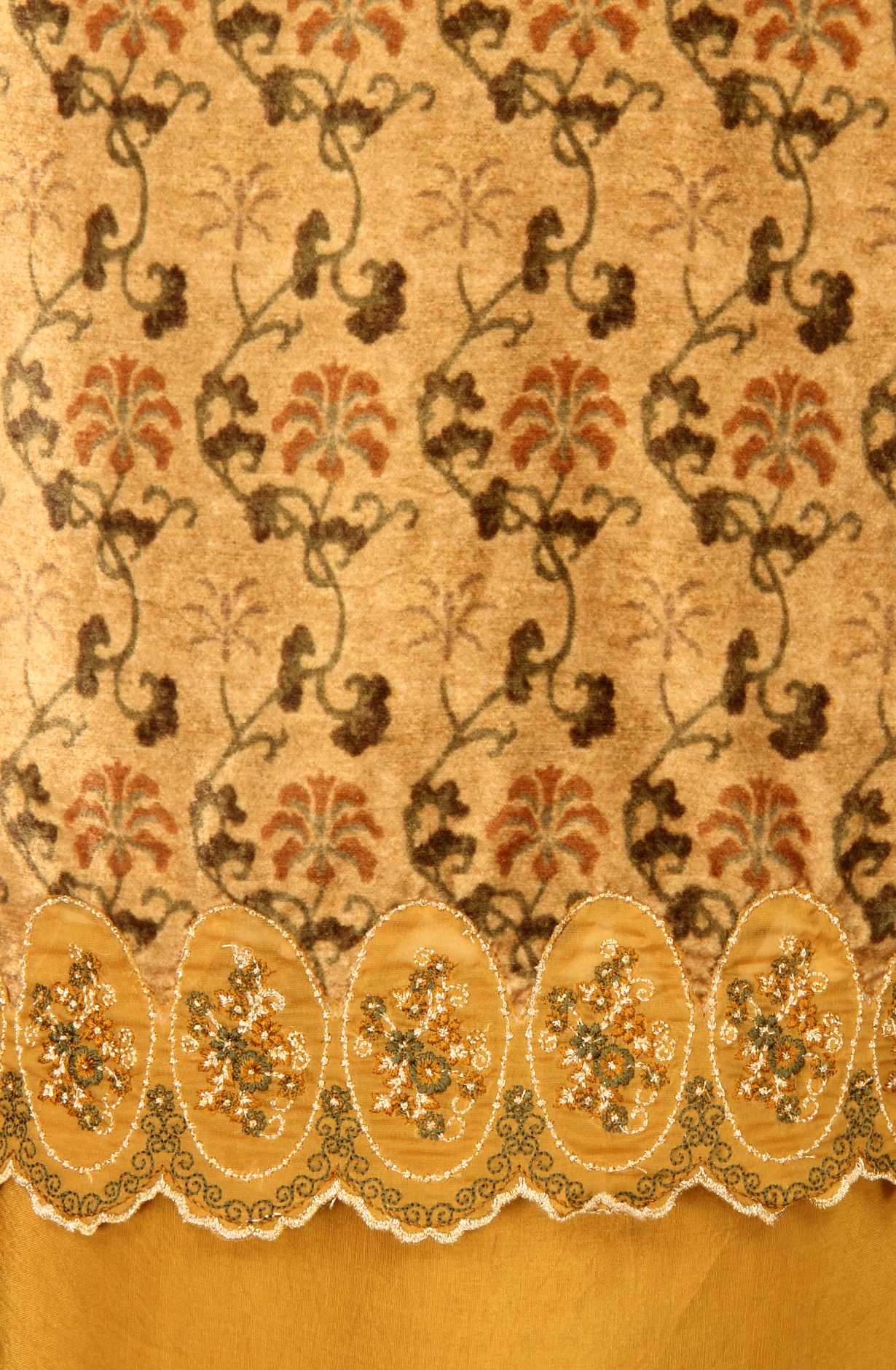 Mehndi Velvet Winter Wear Unstitched Salwar Kameez - MUS8915