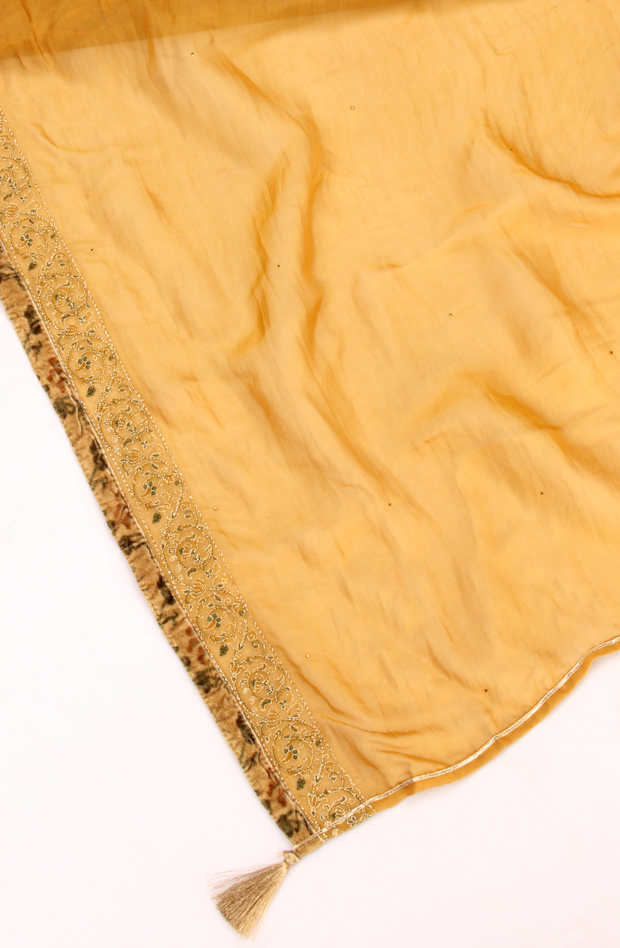 Mehndi Velvet Winter Wear Unstitched Salwar Kameez - MUS8915