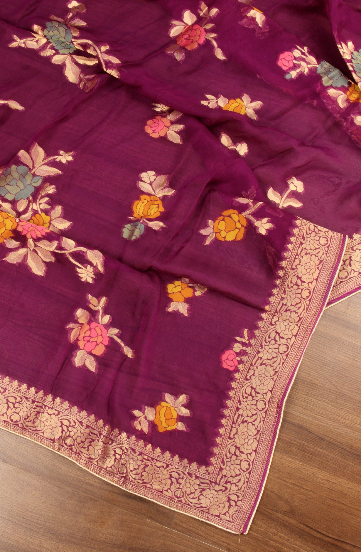 Purple Organza Festive Wear Salwar Kameez with Dupatta - OM9602-124