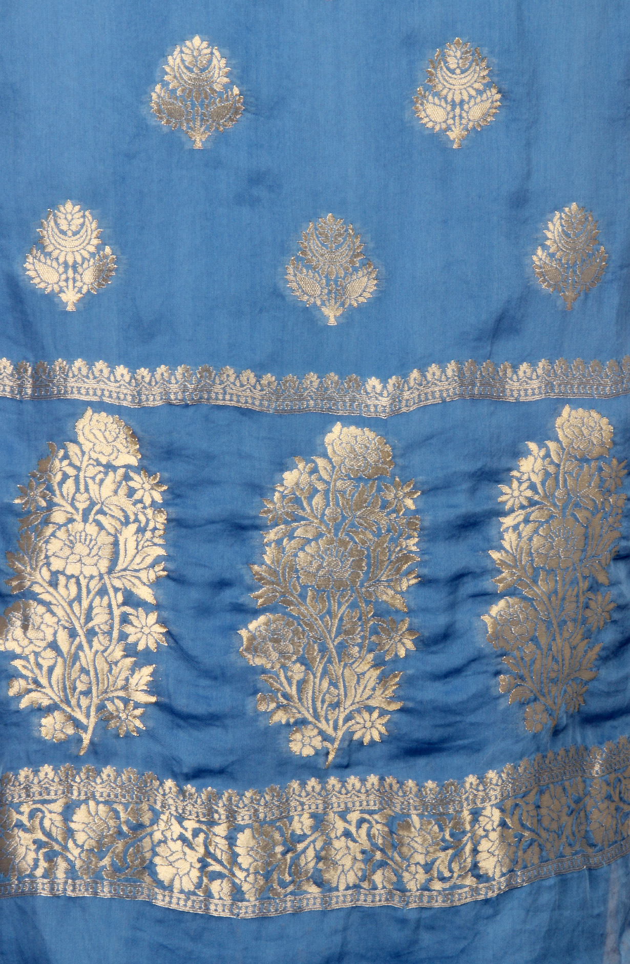 Pastel Blue Organza Festive Wear Salwar Kameez with Dupatta - ORG31604