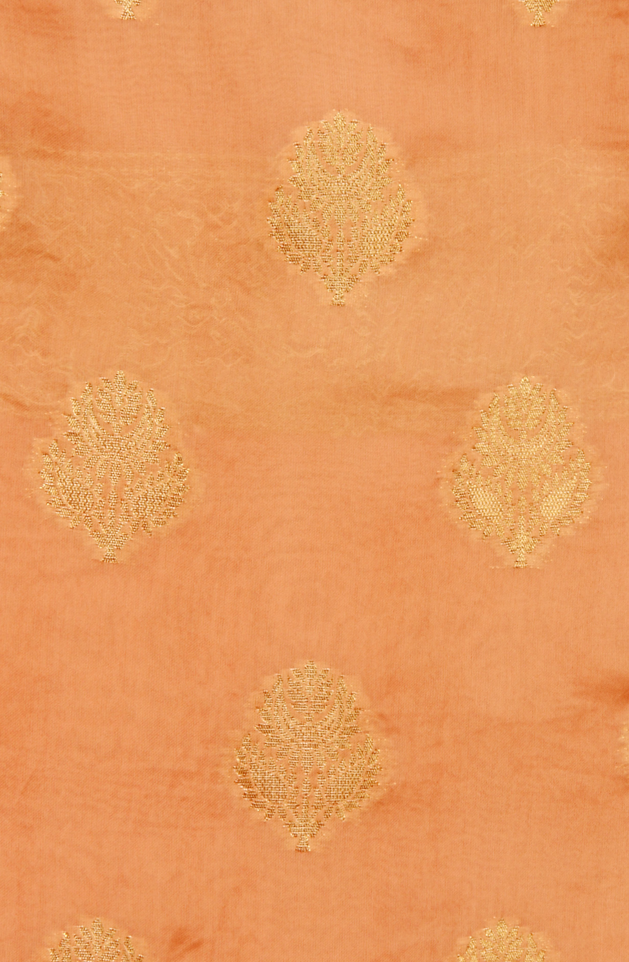 Peach Organza Festive Wear Salwar Kameez with Dupatta - ORG31604A