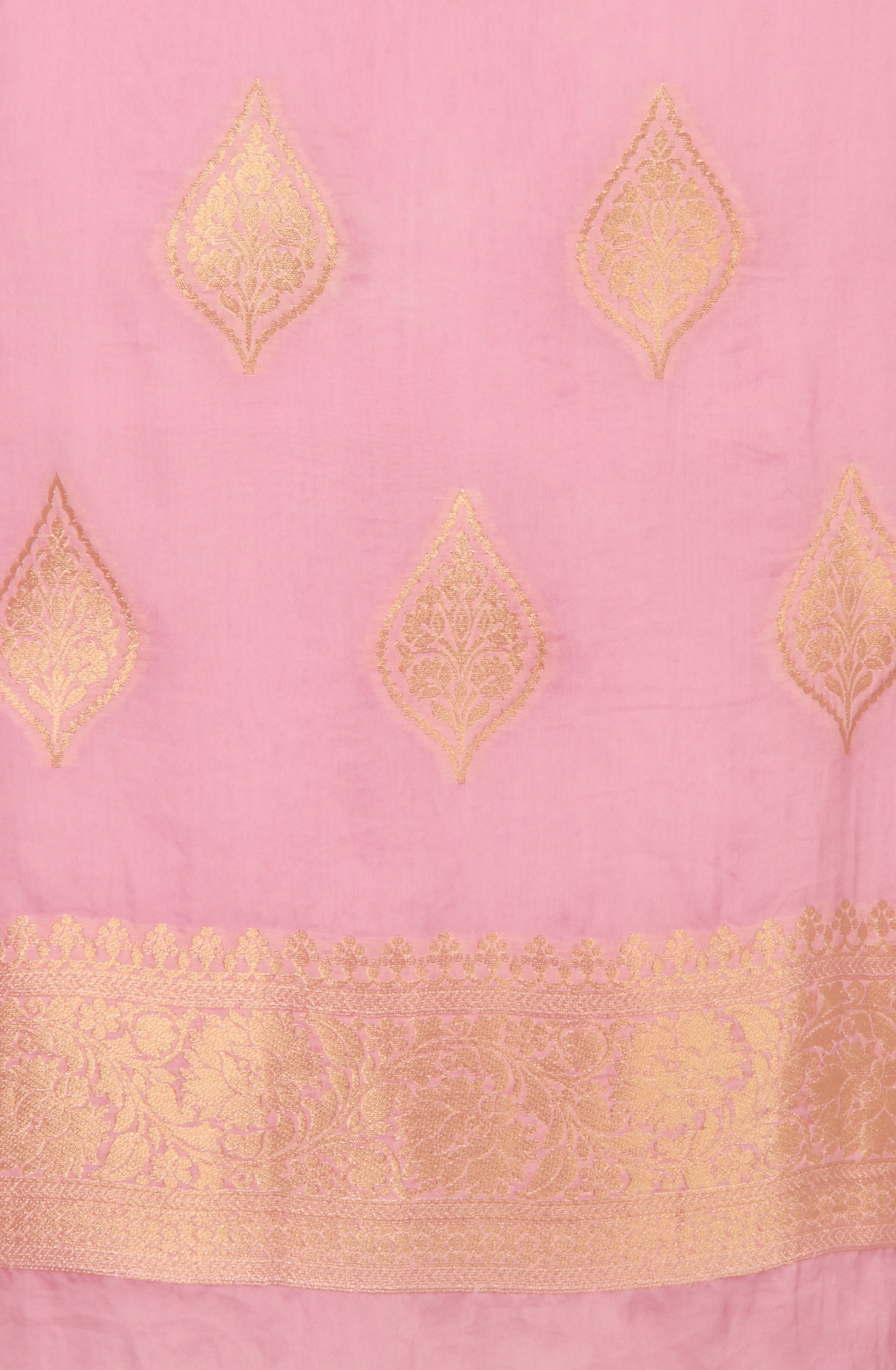 Baby Pink Organza Festive Wear Salwar Kameez with Dupatta - ORG31605