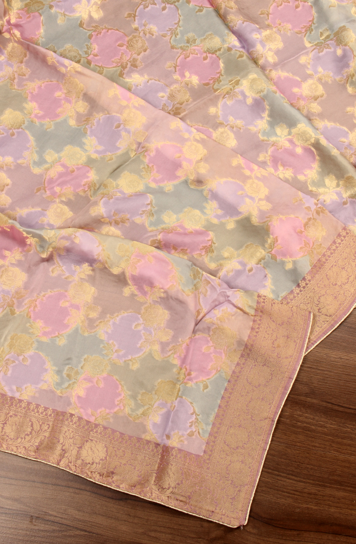 Baby Pink Organza Festive Wear Salwar Kameez with Dupatta - ORG31605