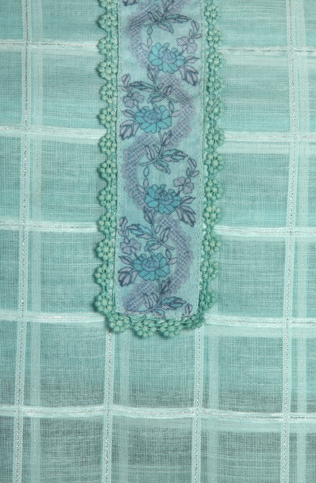 Sea Green Linen Exclusive Salwar Kameez with Dupatta - OSV1201