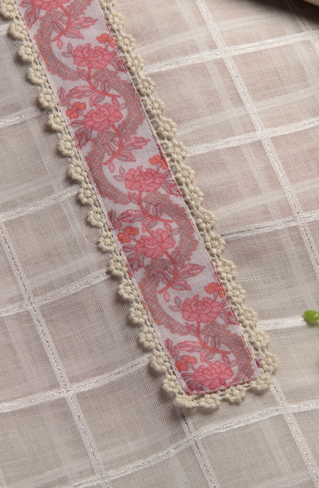 Cream and Pink Linen Exclusive Salwar Kameez with Dupatta - OSV1201A