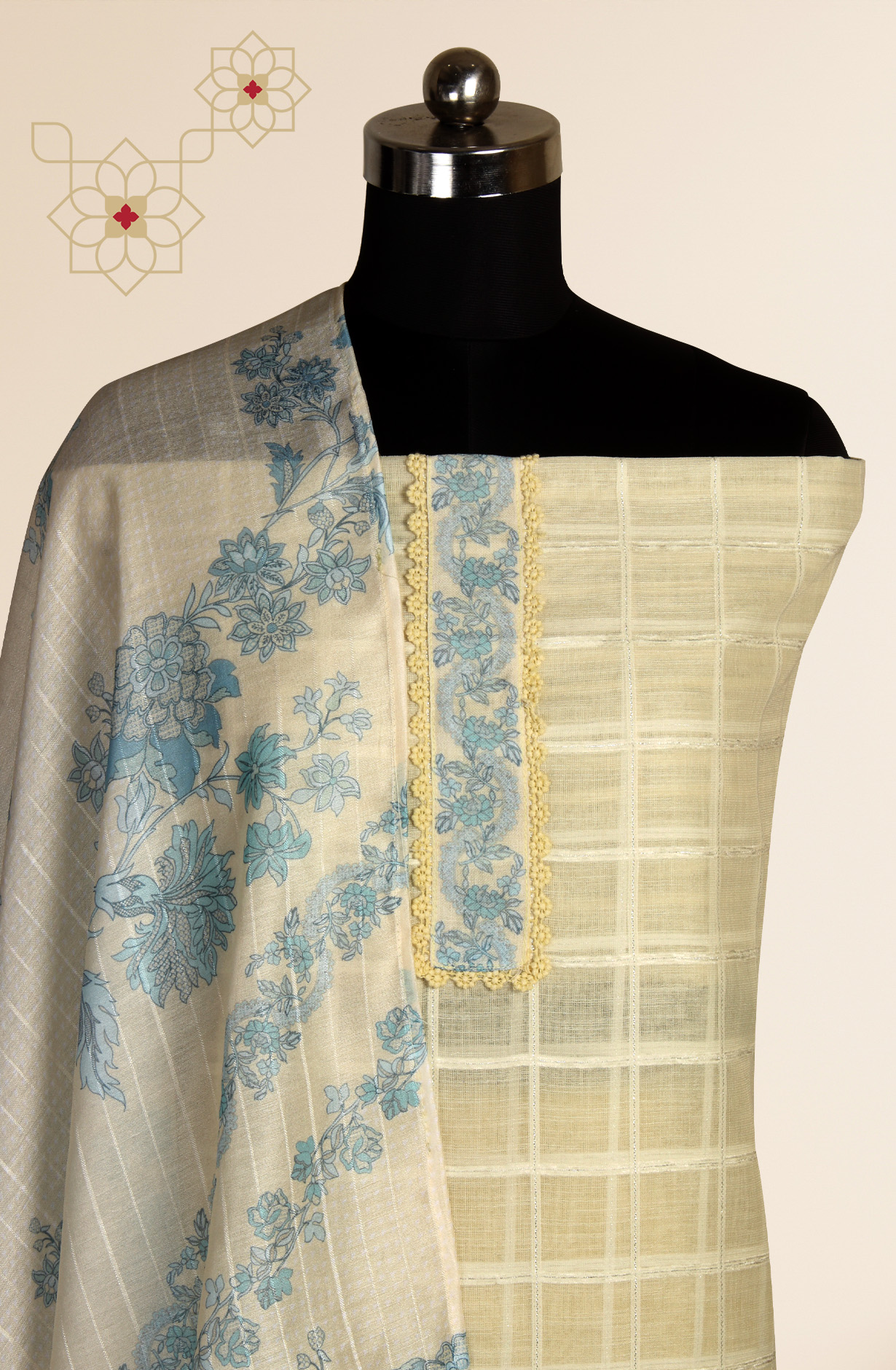 Yellow Linen Exclusive Salwar Kameez with Dupatta - OSV1201B