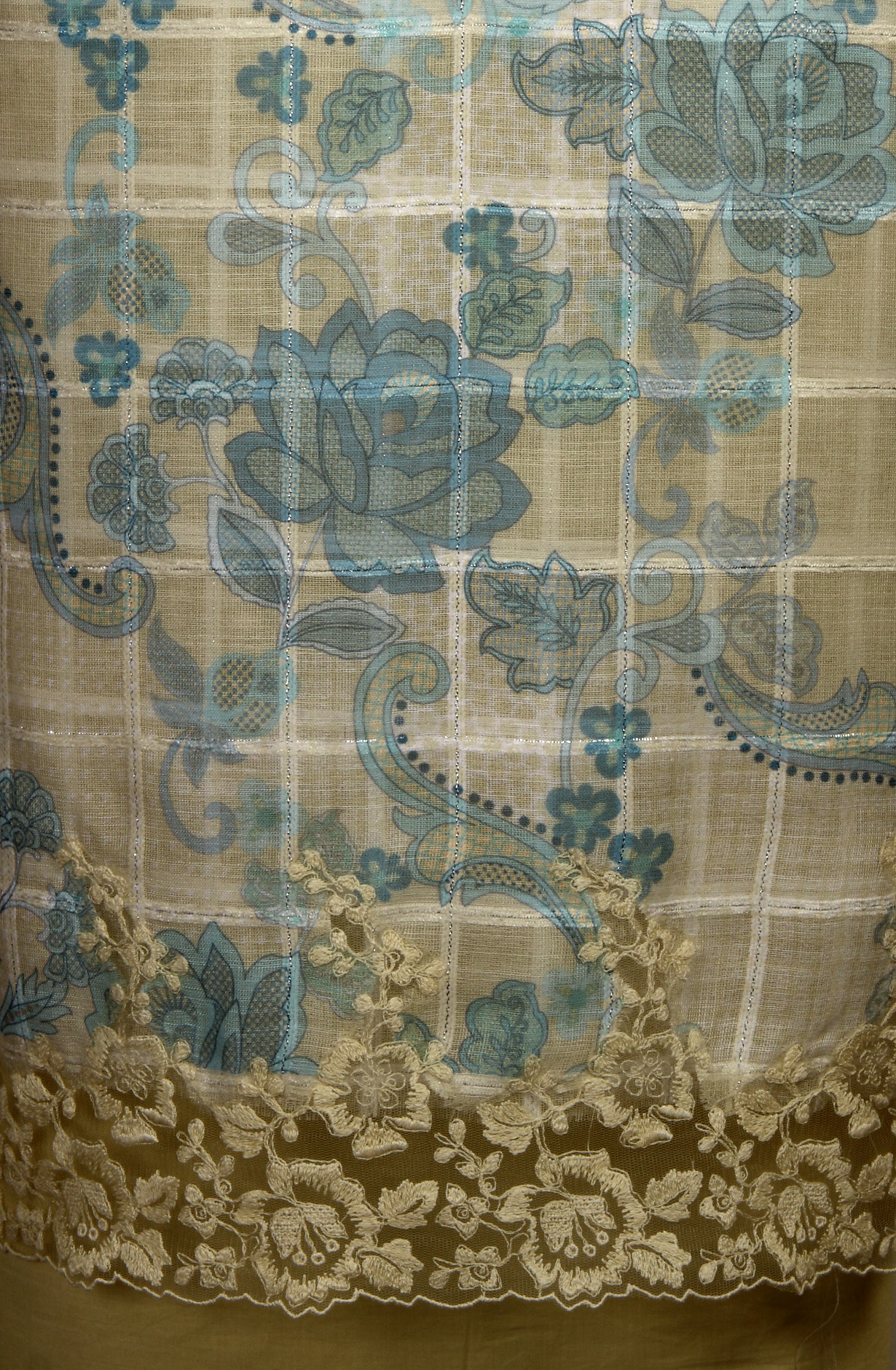 Yellow Linen Exclusive Salwar Kameez with Dupatta - OSV1201B