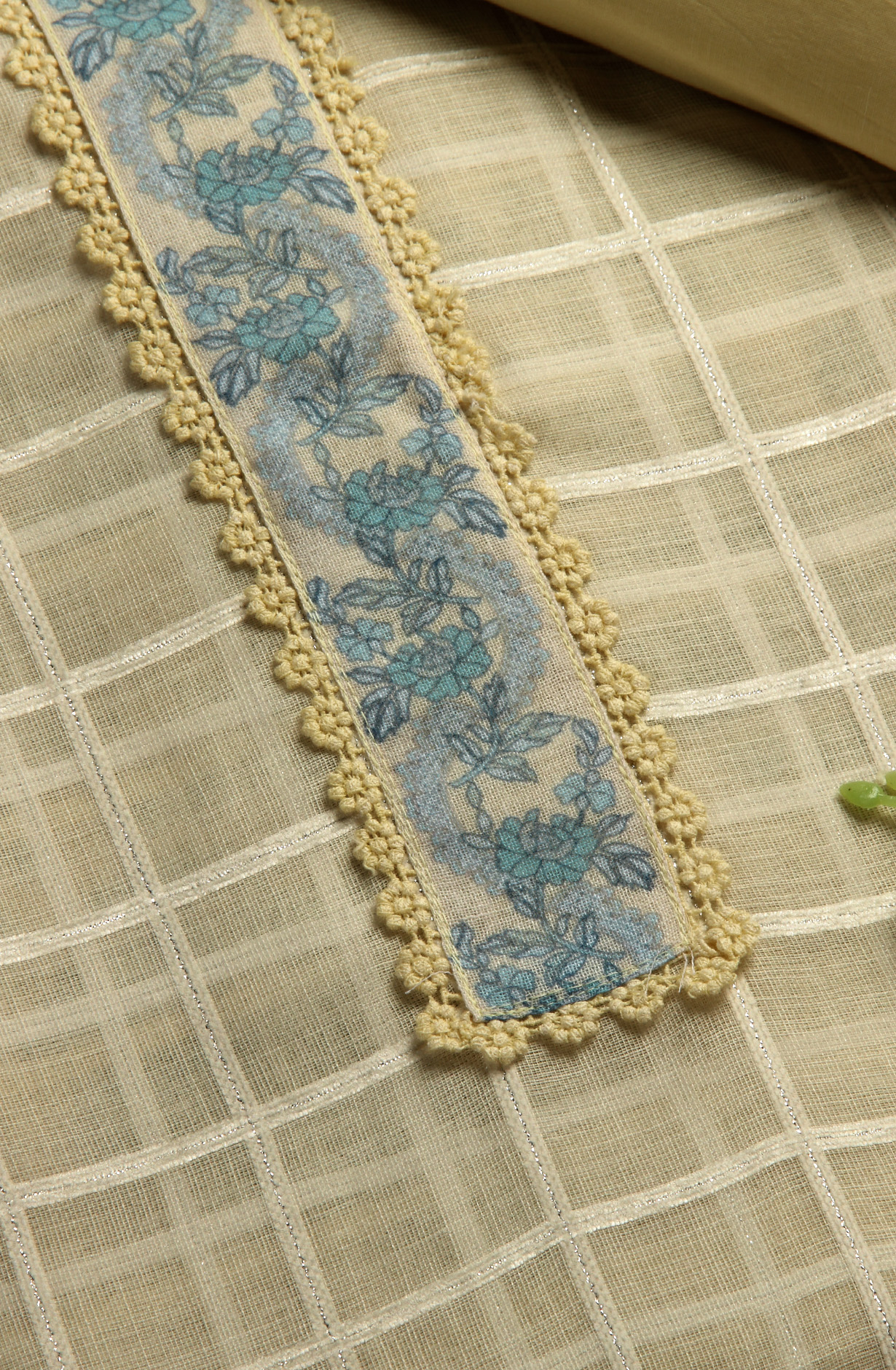 Yellow Linen Exclusive Salwar Kameez with Dupatta - OSV1201B