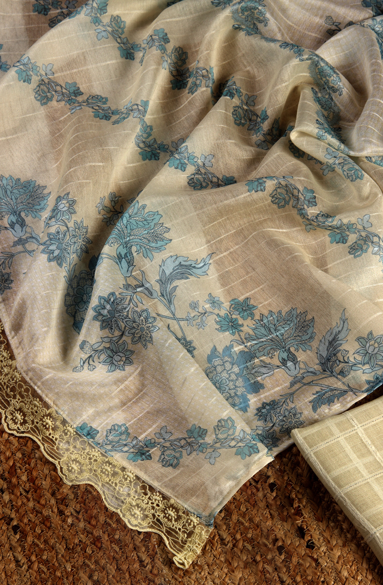 Yellow Linen Exclusive Salwar Kameez with Dupatta - OSV1201B