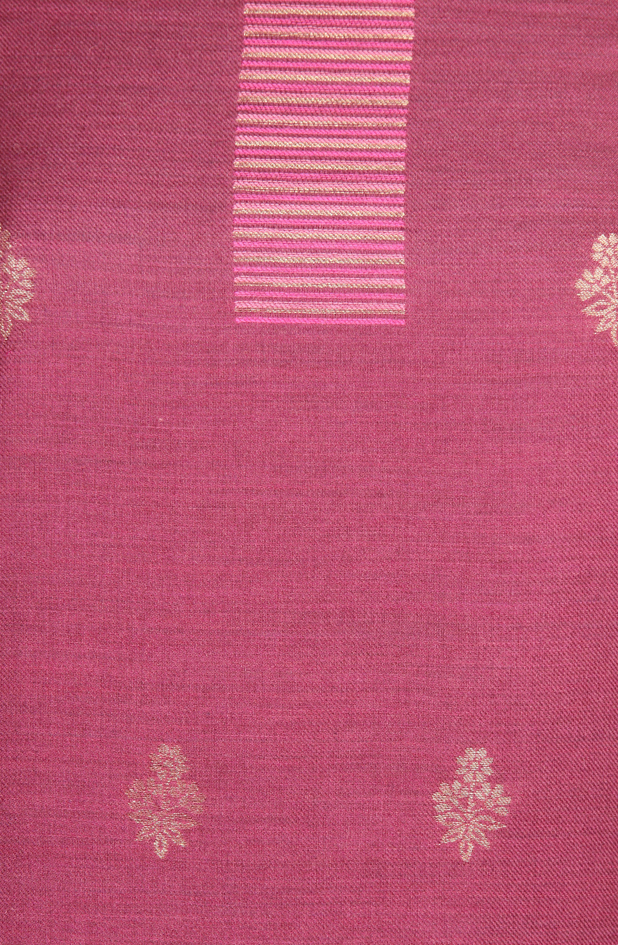 Magenta Pure Pashmina Unstitched Salwar Kameez with Stole Dupatta - PAS2029D