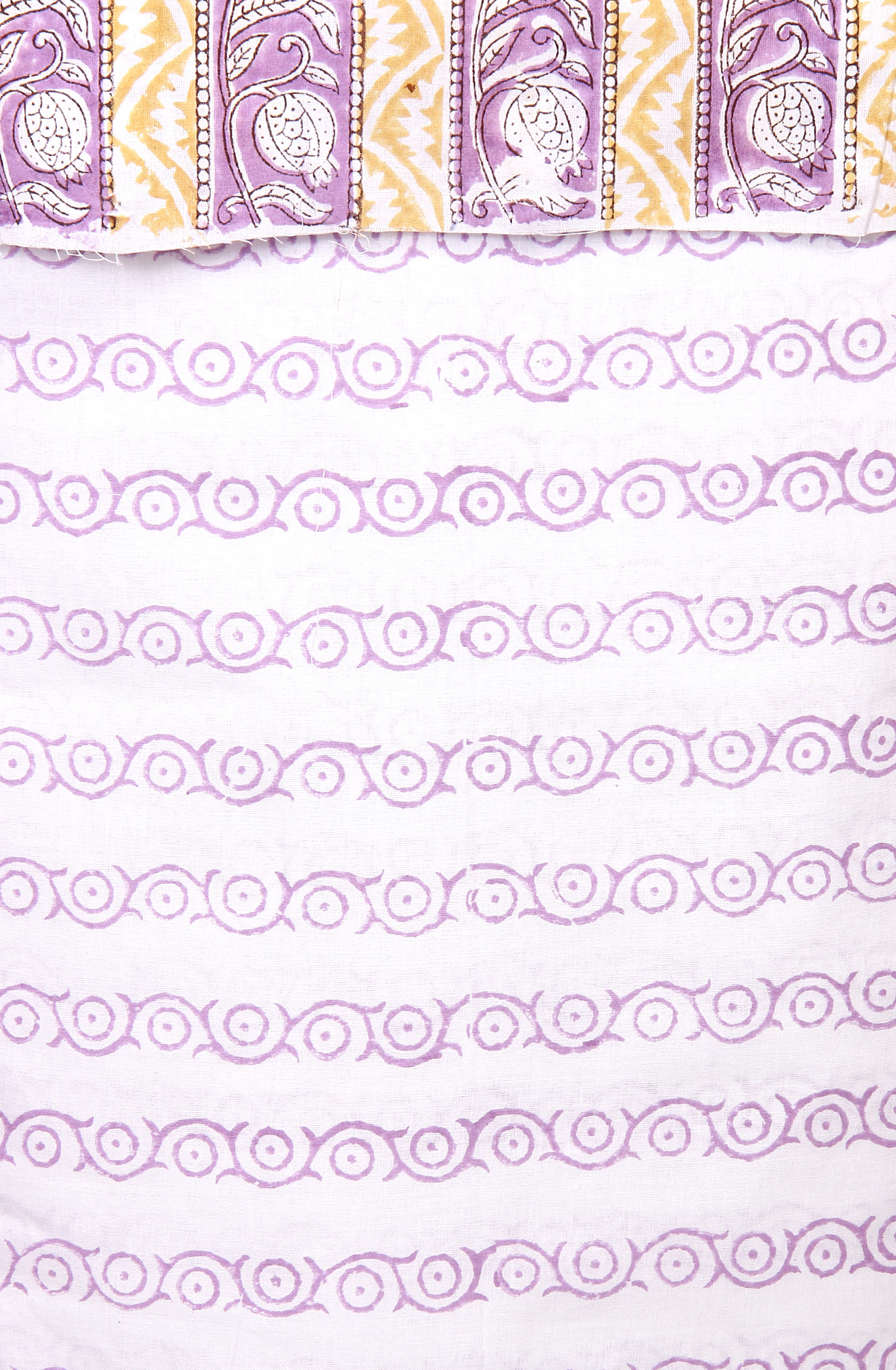 Purple Printed Unstitched Cotton Dress Material - PFSCOT1011-2C
