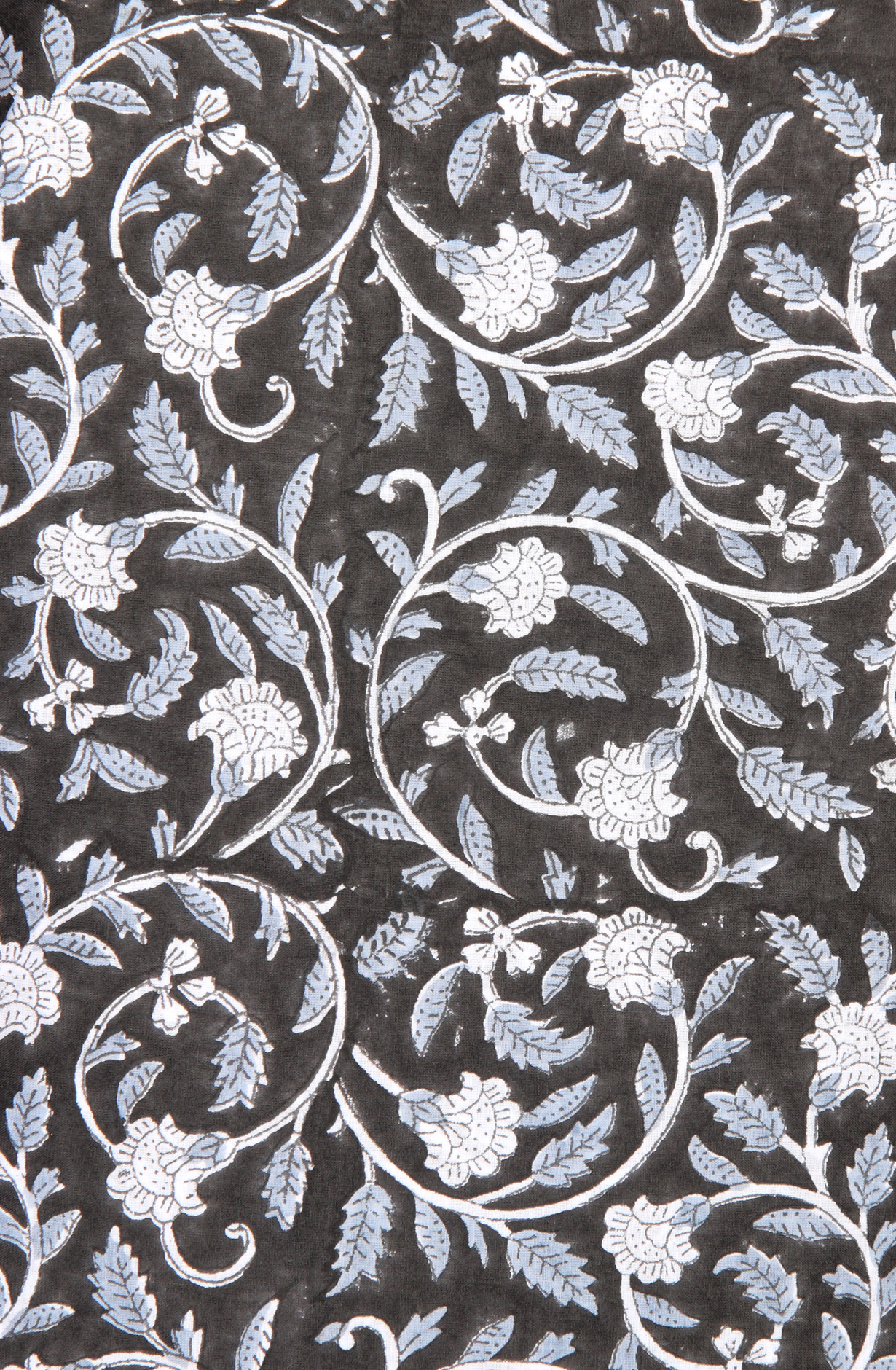 Black Printed Unstitched Cotton Dress Material - PFSCOT1011-3C