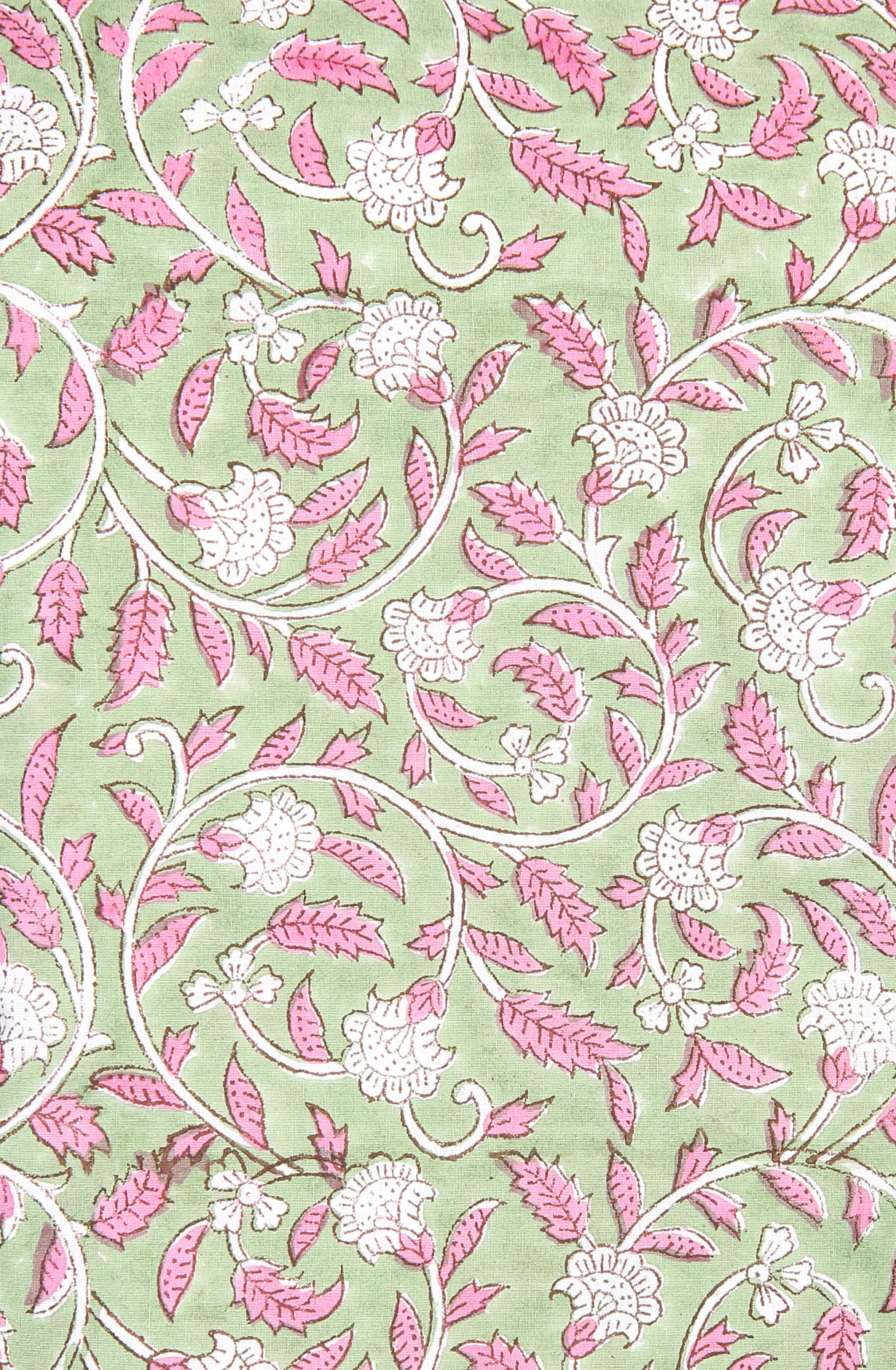 Green Printed Unstitched Cotton Dress Material - PFSCOT1011-3E