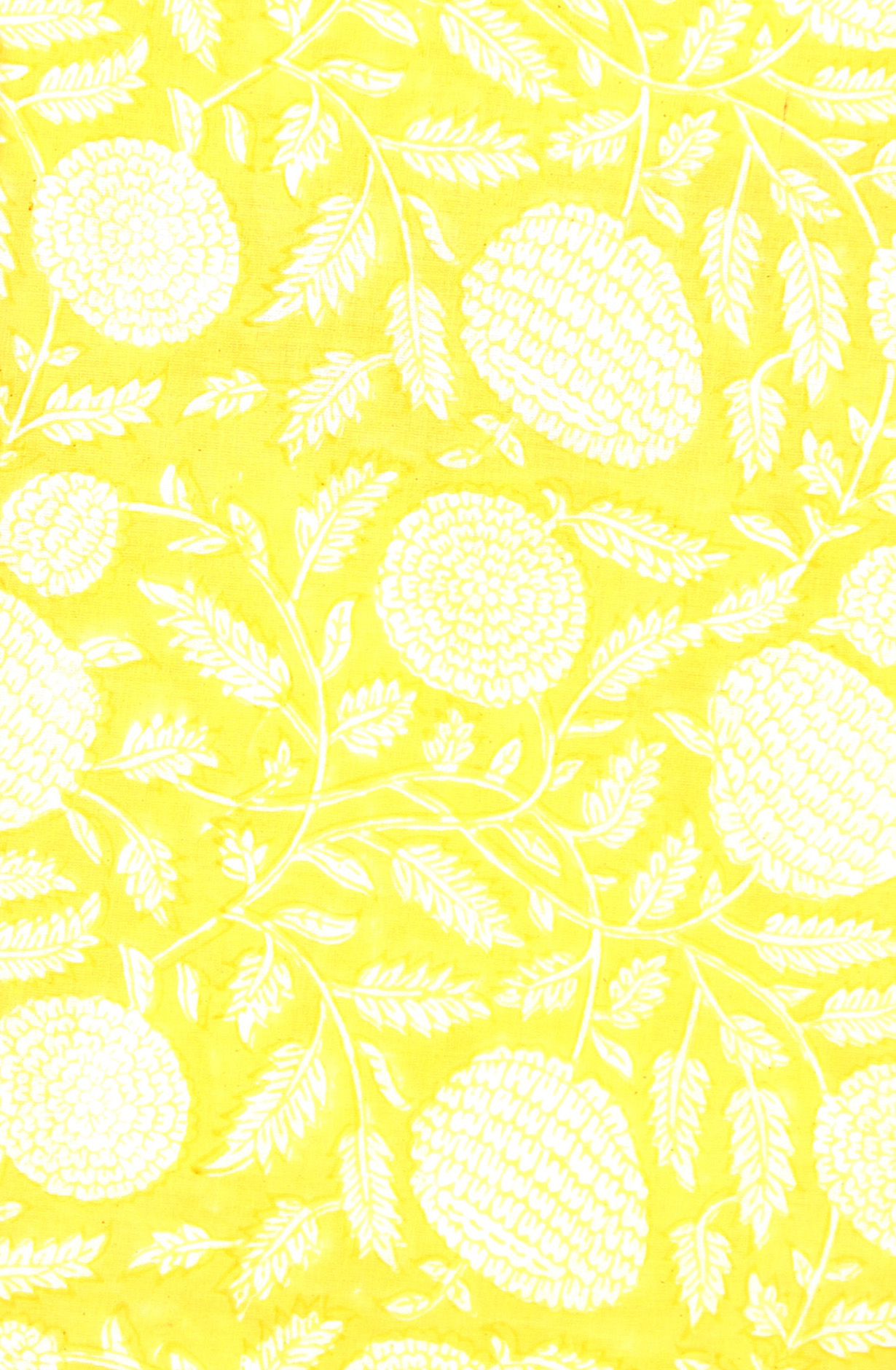 Yellow Printed Unstitched Cotton Dress Material - PFSCOT1011-4A
