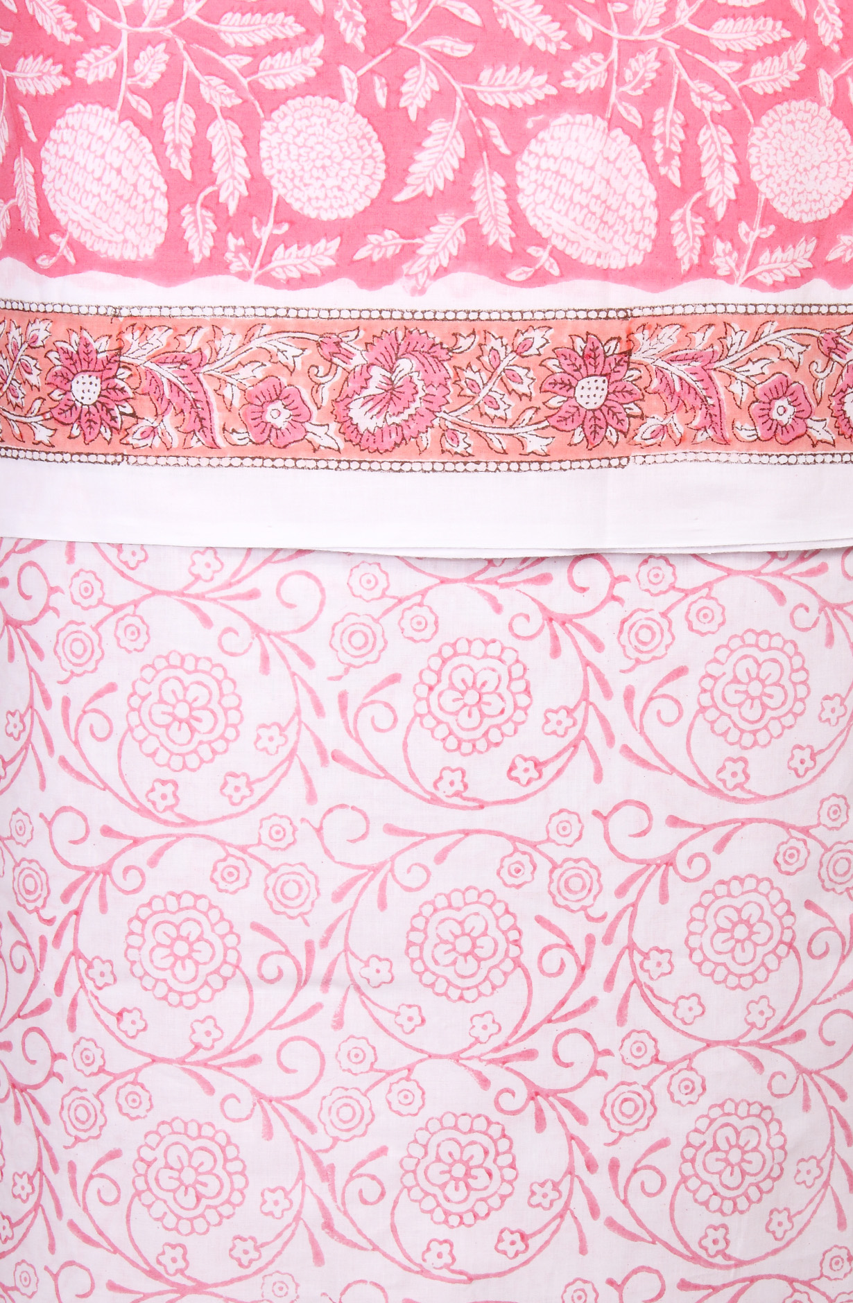 Pink Printed Unstitched Cotton Dress Material - PFSCOT1011-4C