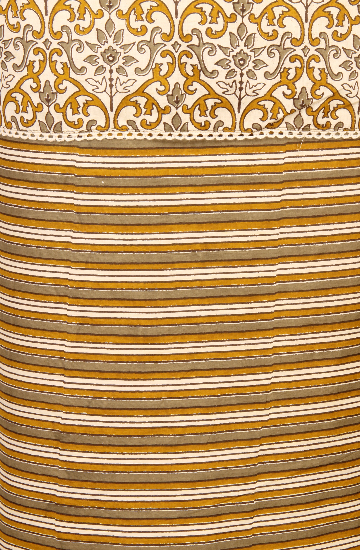 Mehndi Cotton Unstitched Printed Salwar Dress Material - PFSCOT1206-1A