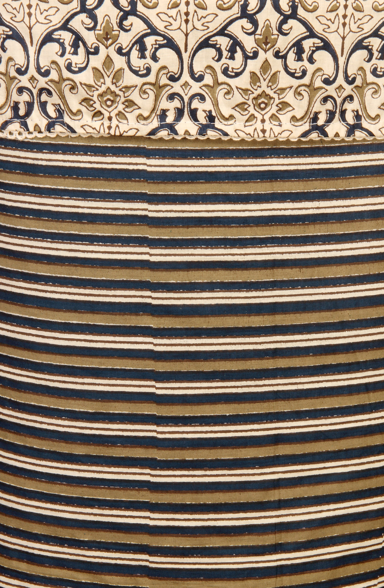 Blue Cotton Unstitched Printed Salwar Dress Material - PFSCOT1206-1C