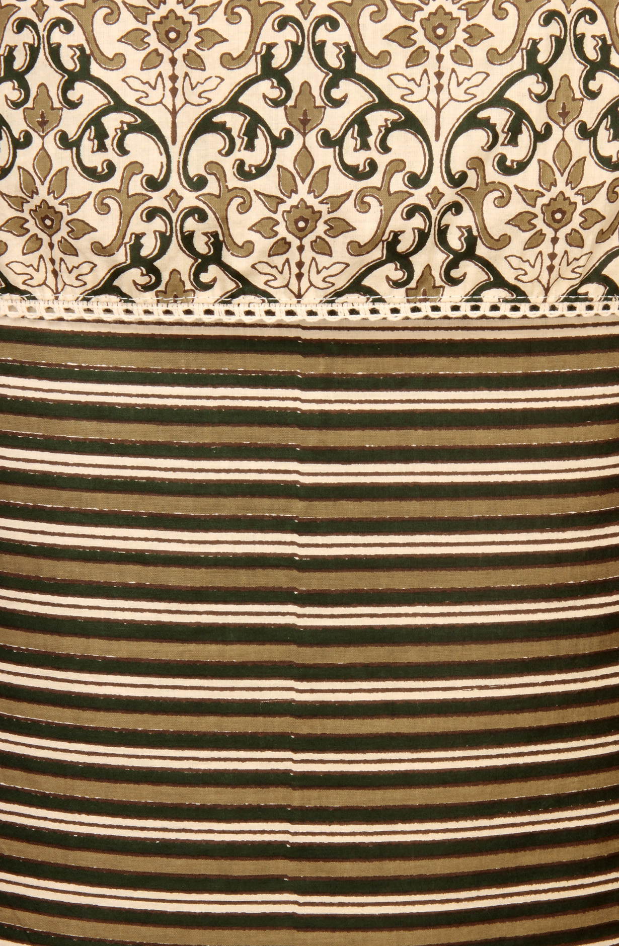 Bottle Green Cotton Unstitched Printed Salwar Dress Material - PFSCOT1206-1D