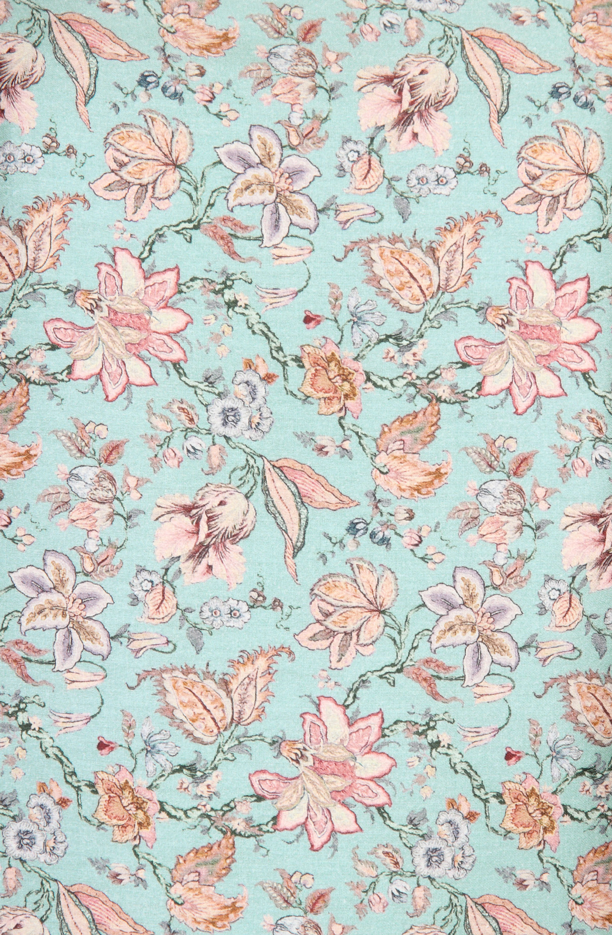 Pastel Green Modal Cotton Printed Salwar Kameez - PUR3462