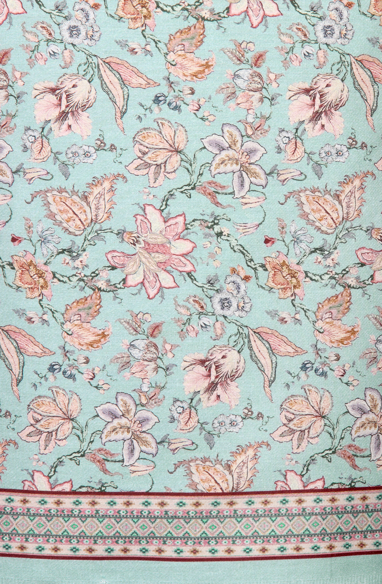 Pastel Green Modal Cotton Printed Salwar Kameez - PUR3462