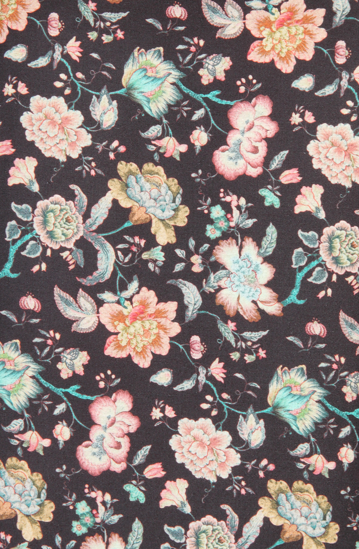 Black Modal Cotton Printed Salwar Kameez - PUR3463