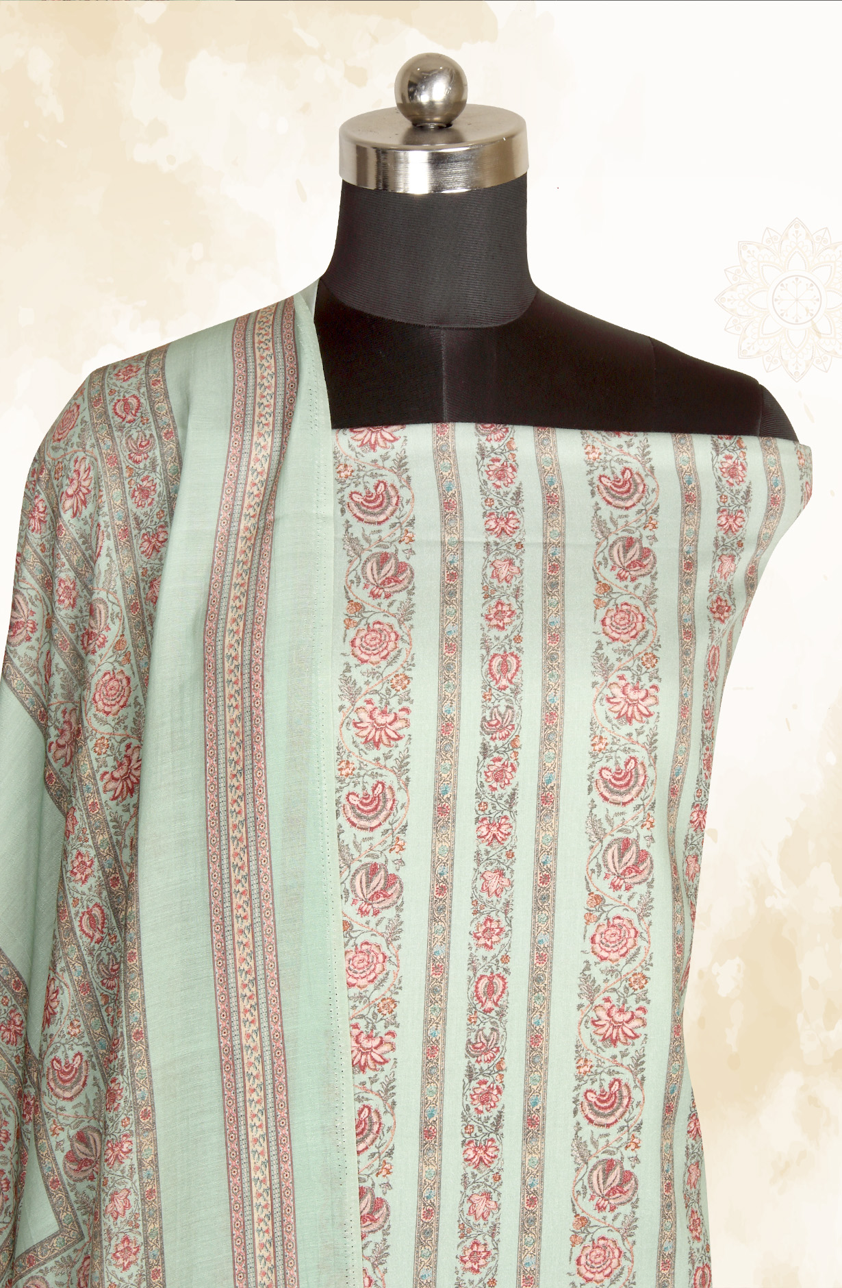 Sea Green Modal Cotton Printed Salwar Kameez - PUR3464