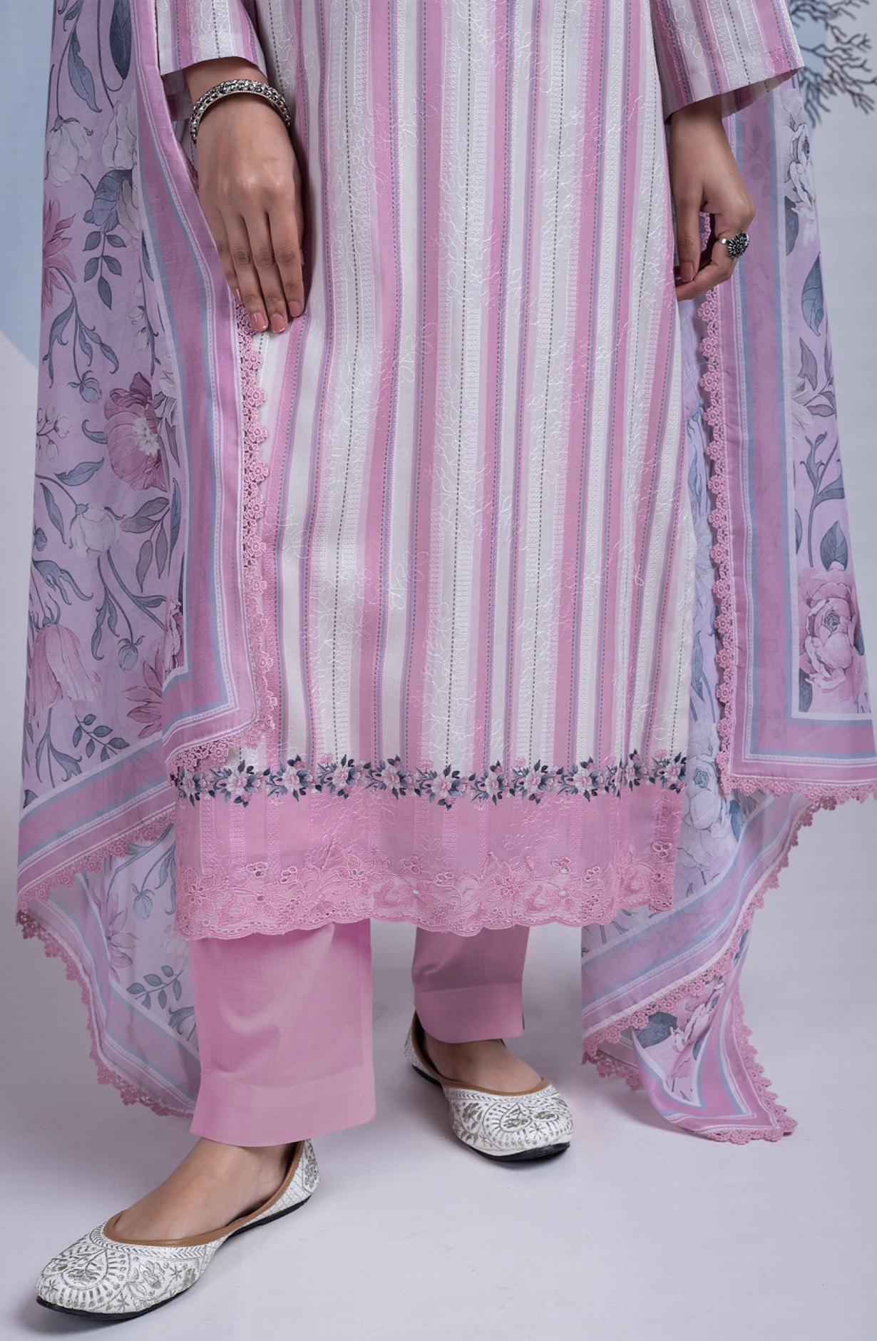 Cotton Modal Digital Printed Suit Set- QUR2408A