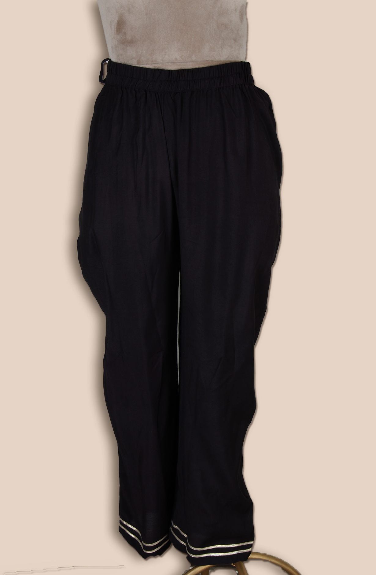 Beige Crepe Designer Stitched Salwar Kameez with Chiffon Dupatta - R107-2887