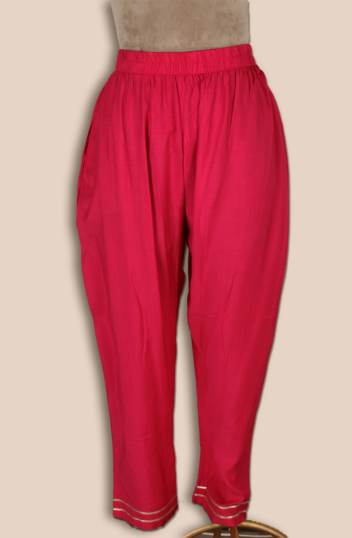 Pink Muslin Stitched Salwar Kameez with Chiffon Dupatta - R107-3190A