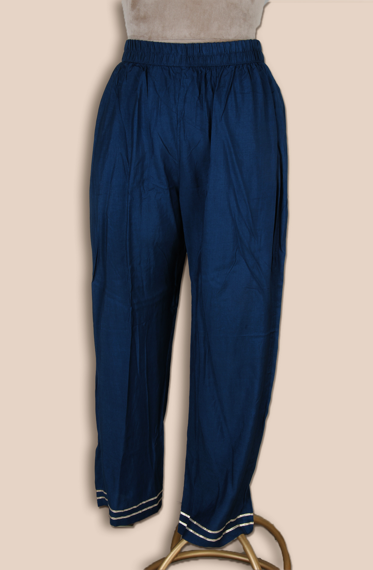 Teal Crepe Designer Stitched Salwar Kameez with Chiffon Dupatta - R107-3213A