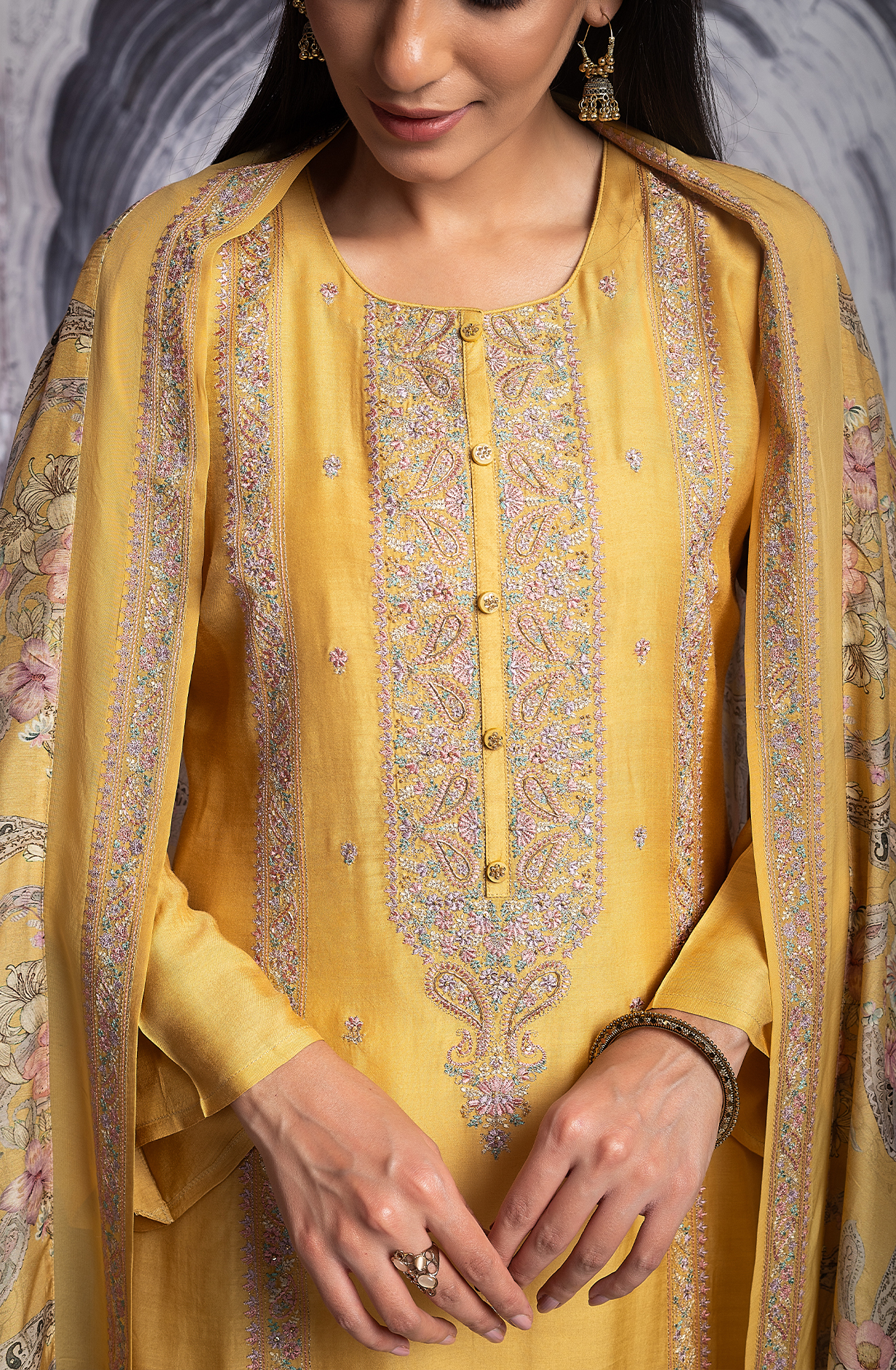 Mustard Festive Special Muslin Digital Printed Salwar Suit with Trendy Dupatta - R157-SPR1964