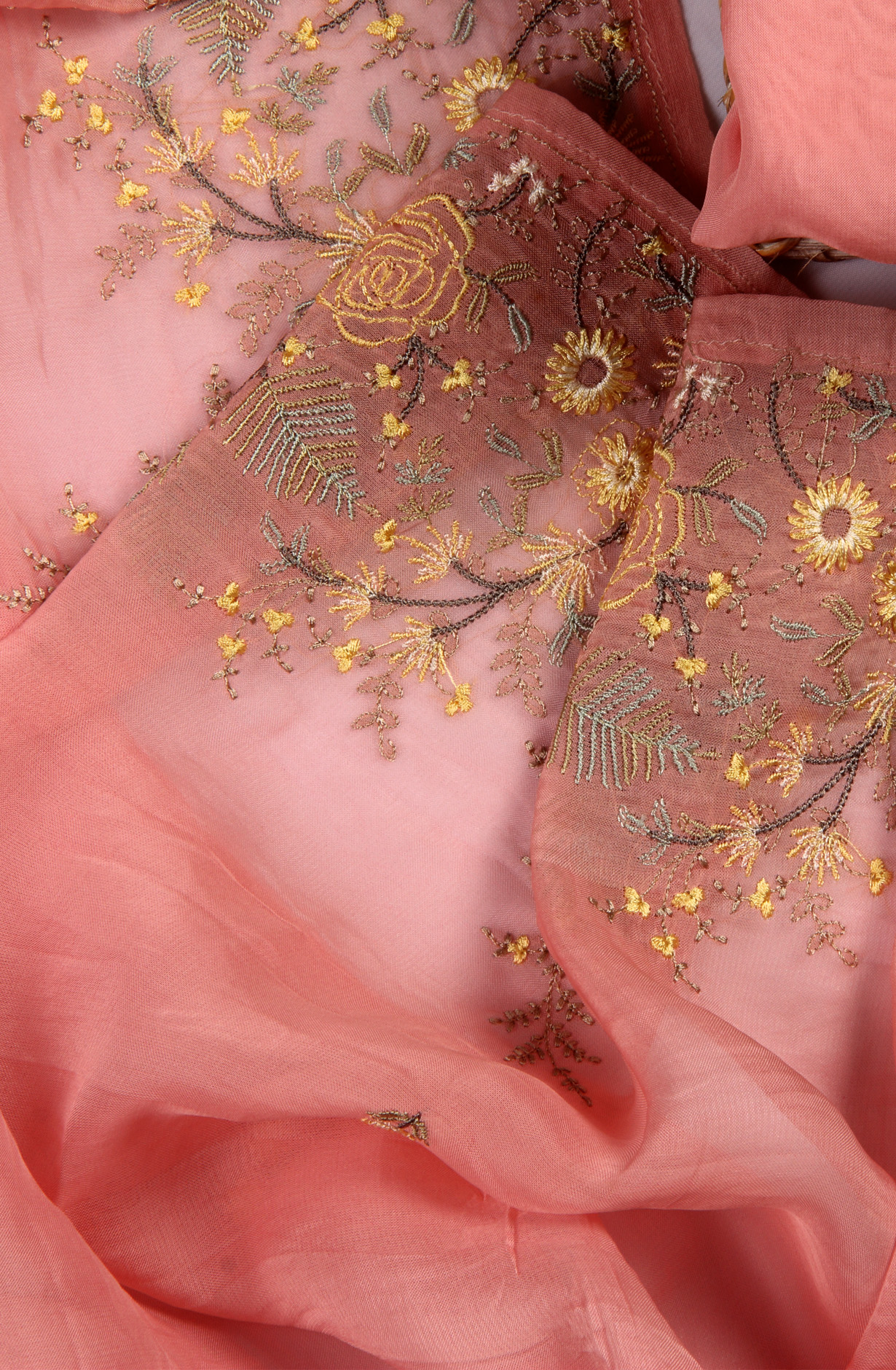 Pink Designer Organza Embroidered Salwar Kameez - R157-SPR1410A