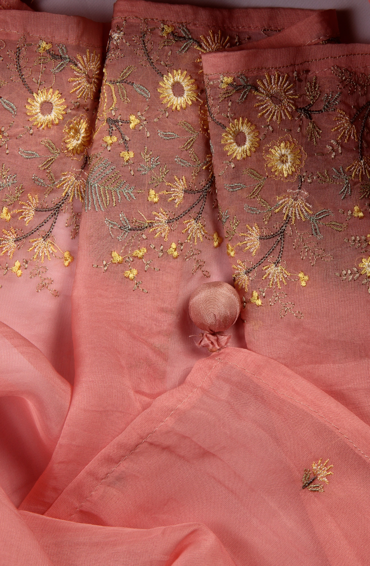 Pink Designer Organza Embroidered Salwar Kameez - R157-SPR1410A