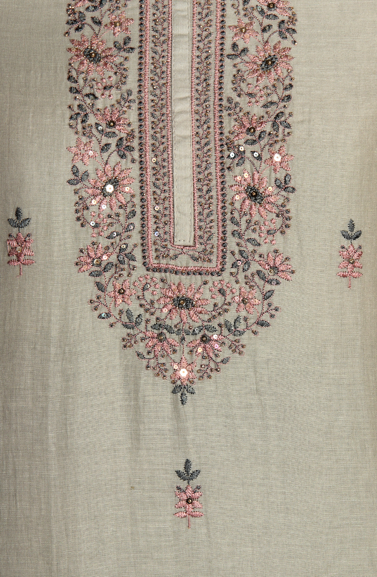 Pastel Green Cotton Embroidered Salwar Kameez with Dupatta - R157-SPR1505A