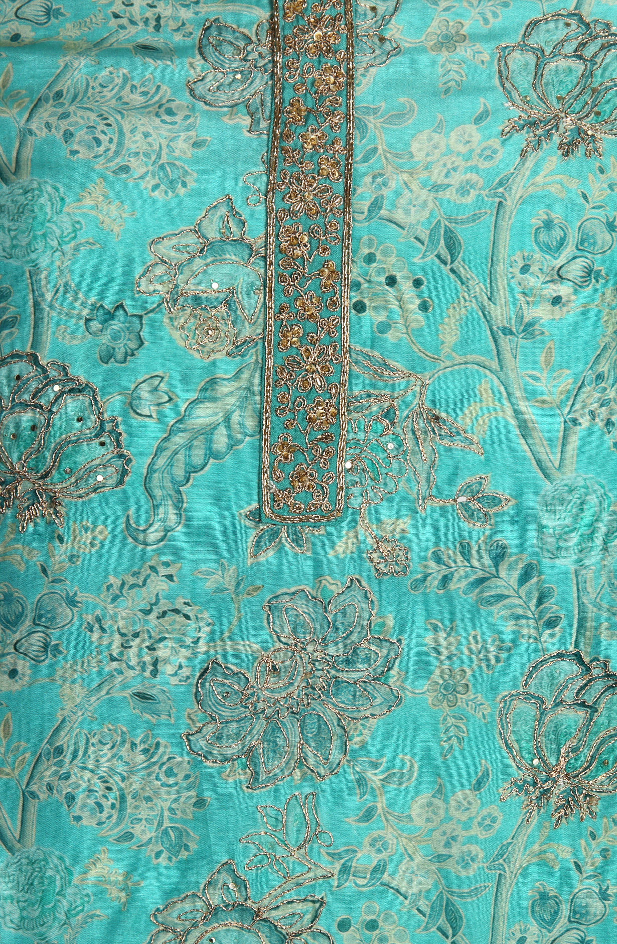 Green Modal Exclusive Salwar Kameez with Organza Dupatta - R157-SPR1506A
